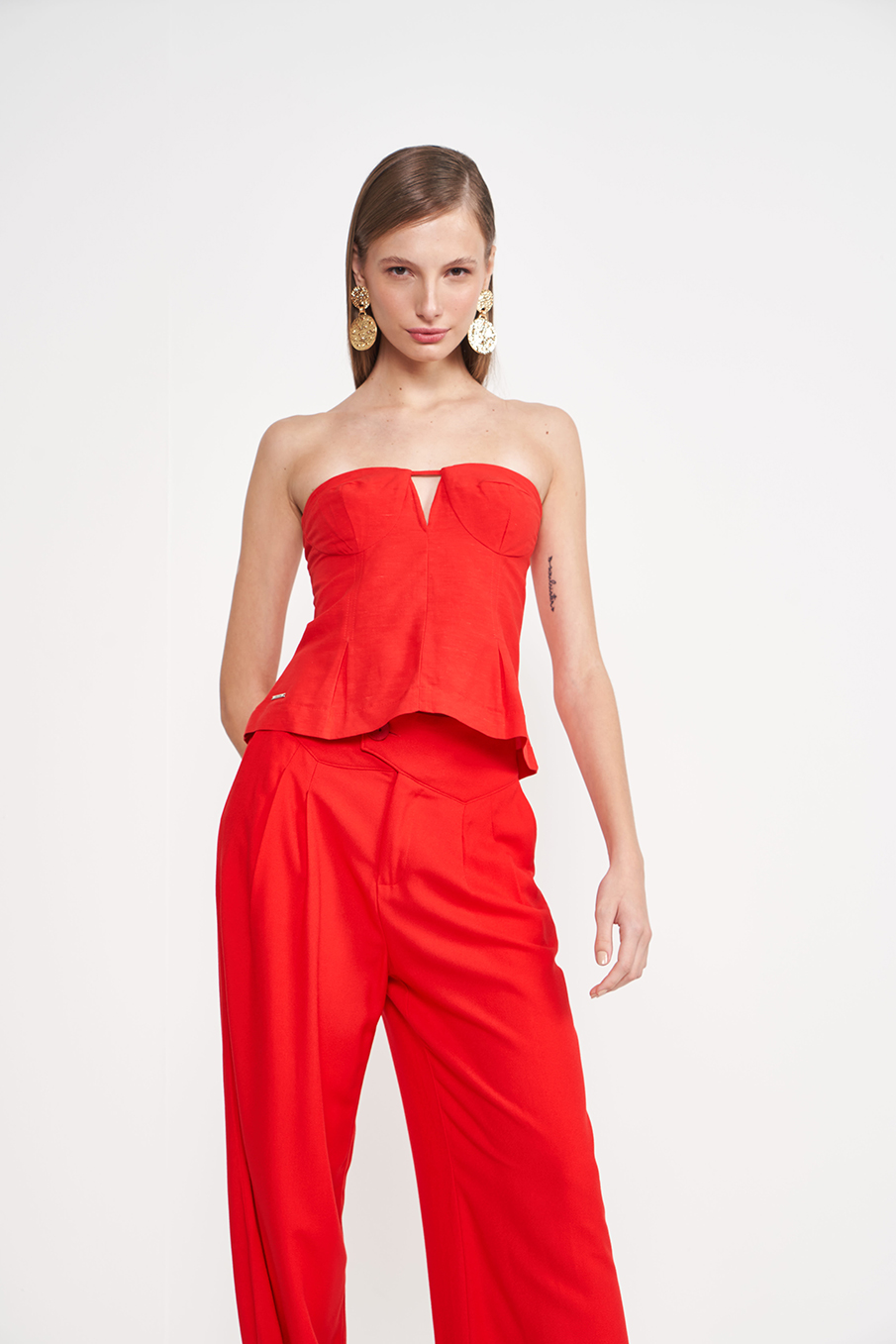 BLUSA LINHO 40 VERMELHO IFE