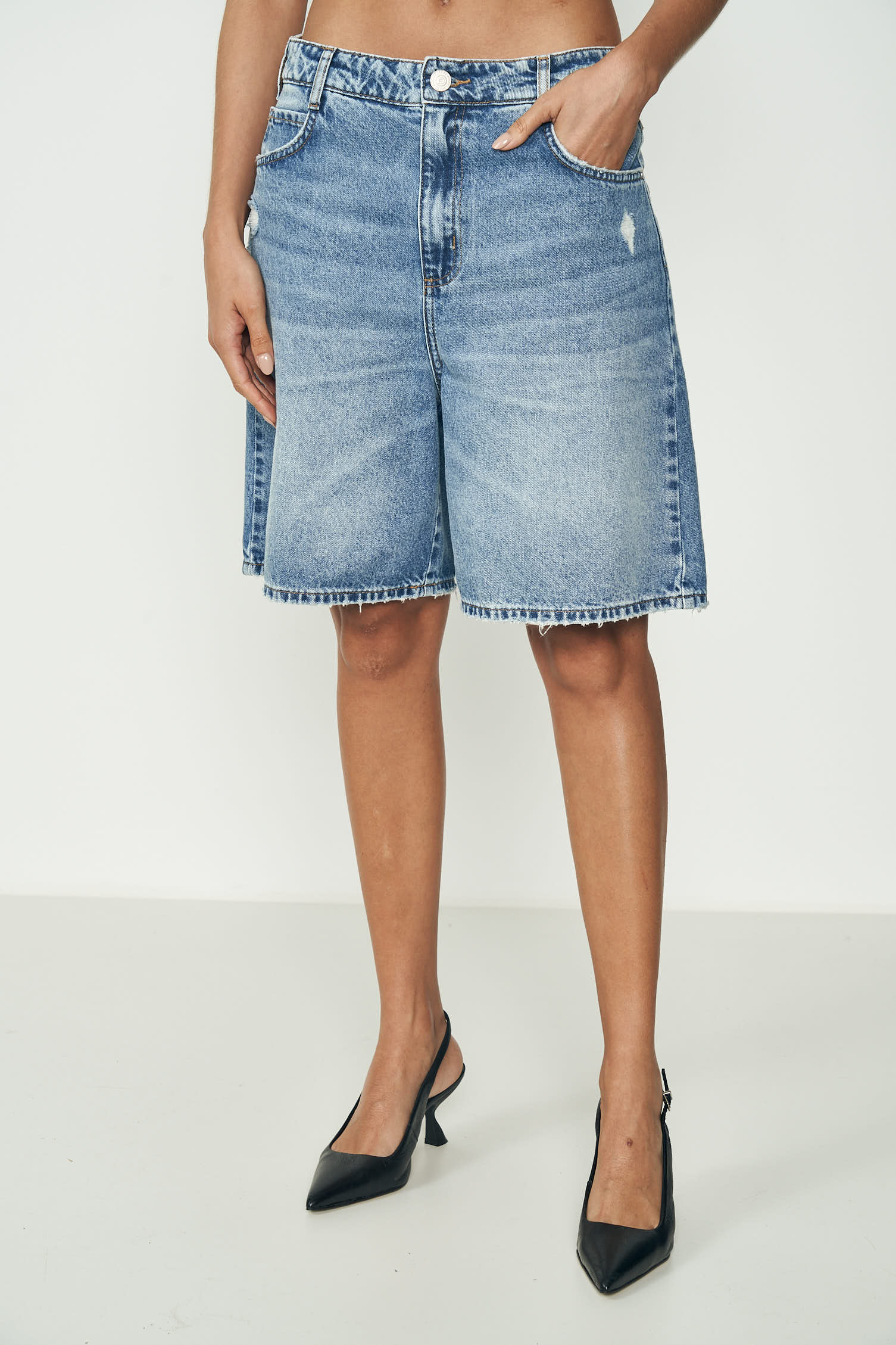 BERMUDA JEANS MIAMI 38 INDIGO