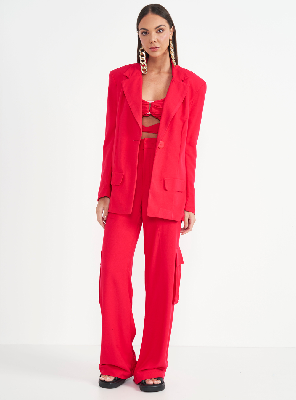 CALÇA COLCCI 42 VERMELHO FOLIE