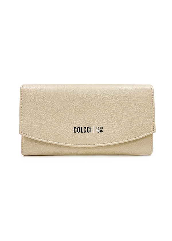 CARTEIRA FEM COLCCI TEXTURA U LARANJA RUSSET