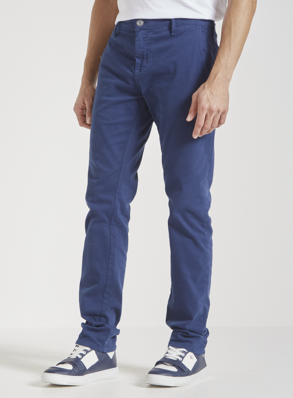 CALÇA SARJA IGOR SKINNY 40 AZUL DARKNESS