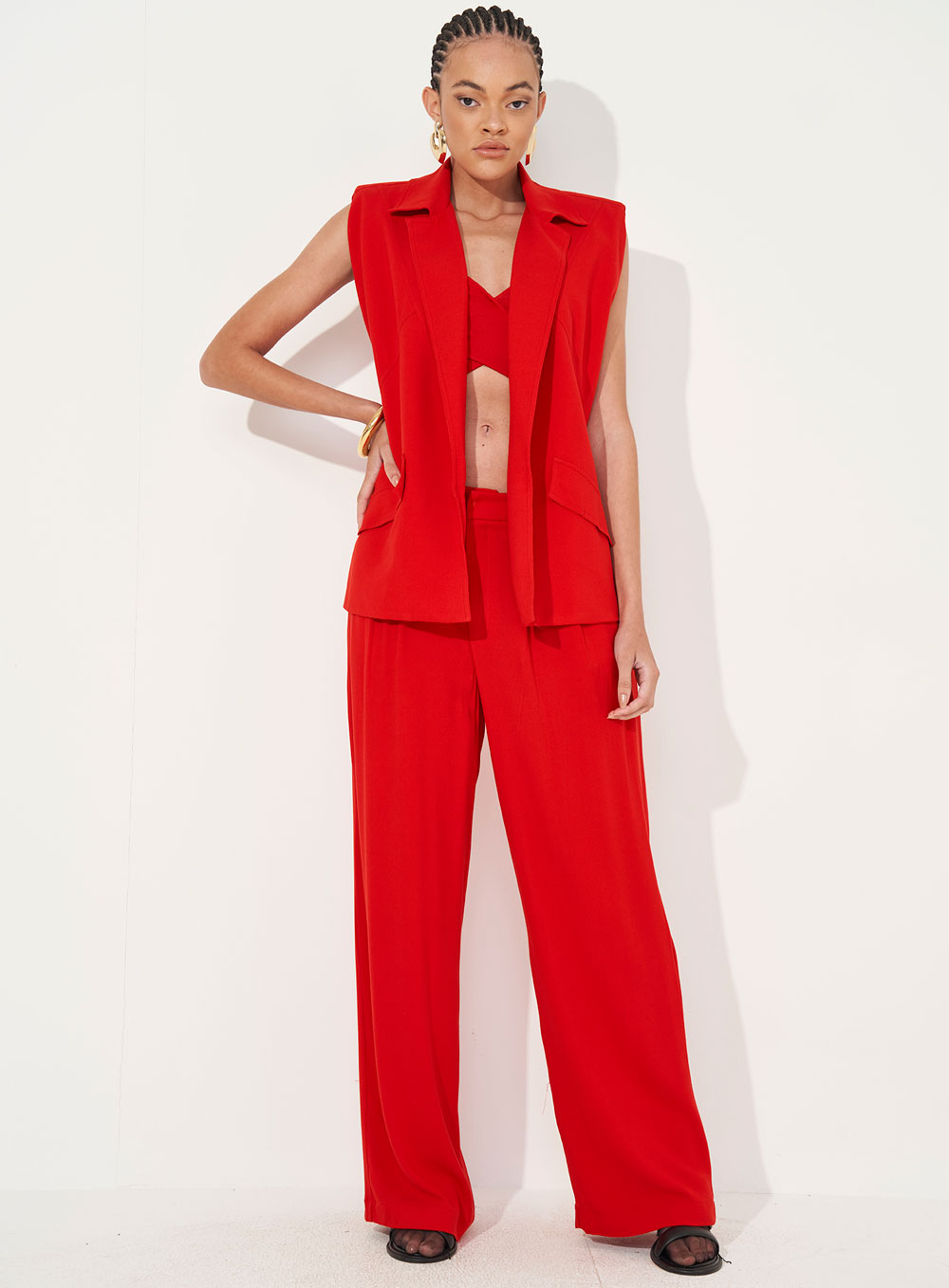 TOP COLCCI M VERMELHO SPARKL