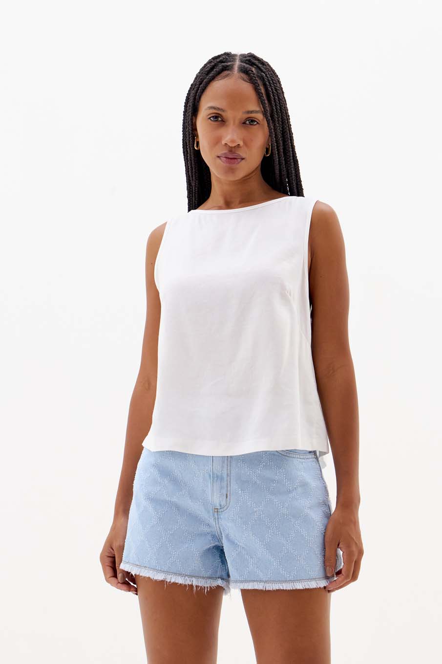 BLUSA LINHO G OFF SHELL