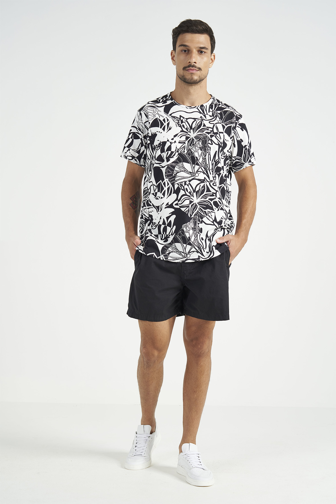BERMUDA SARJA PP PRETO