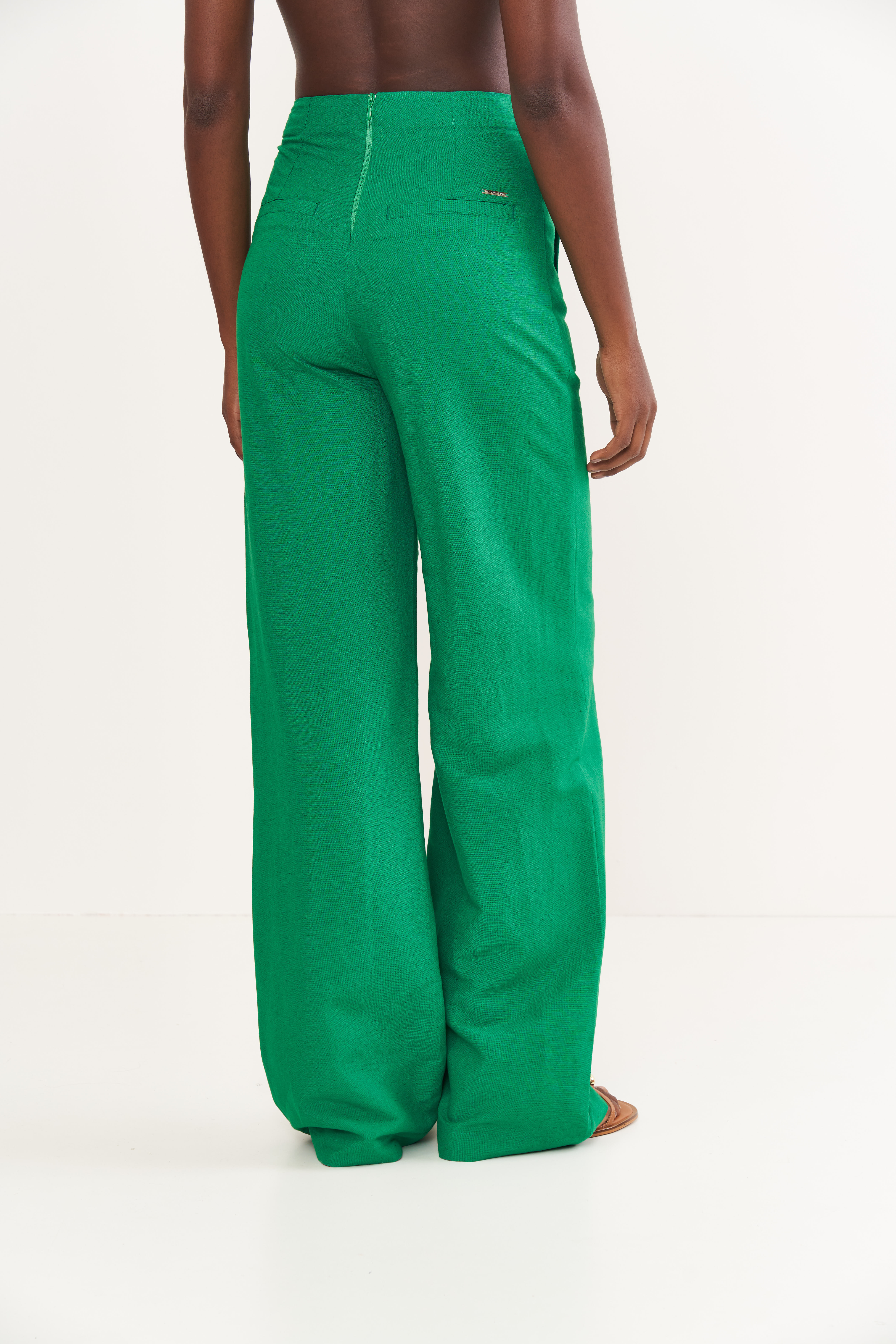 CALÇA LINHO 34 VERDE VANITY