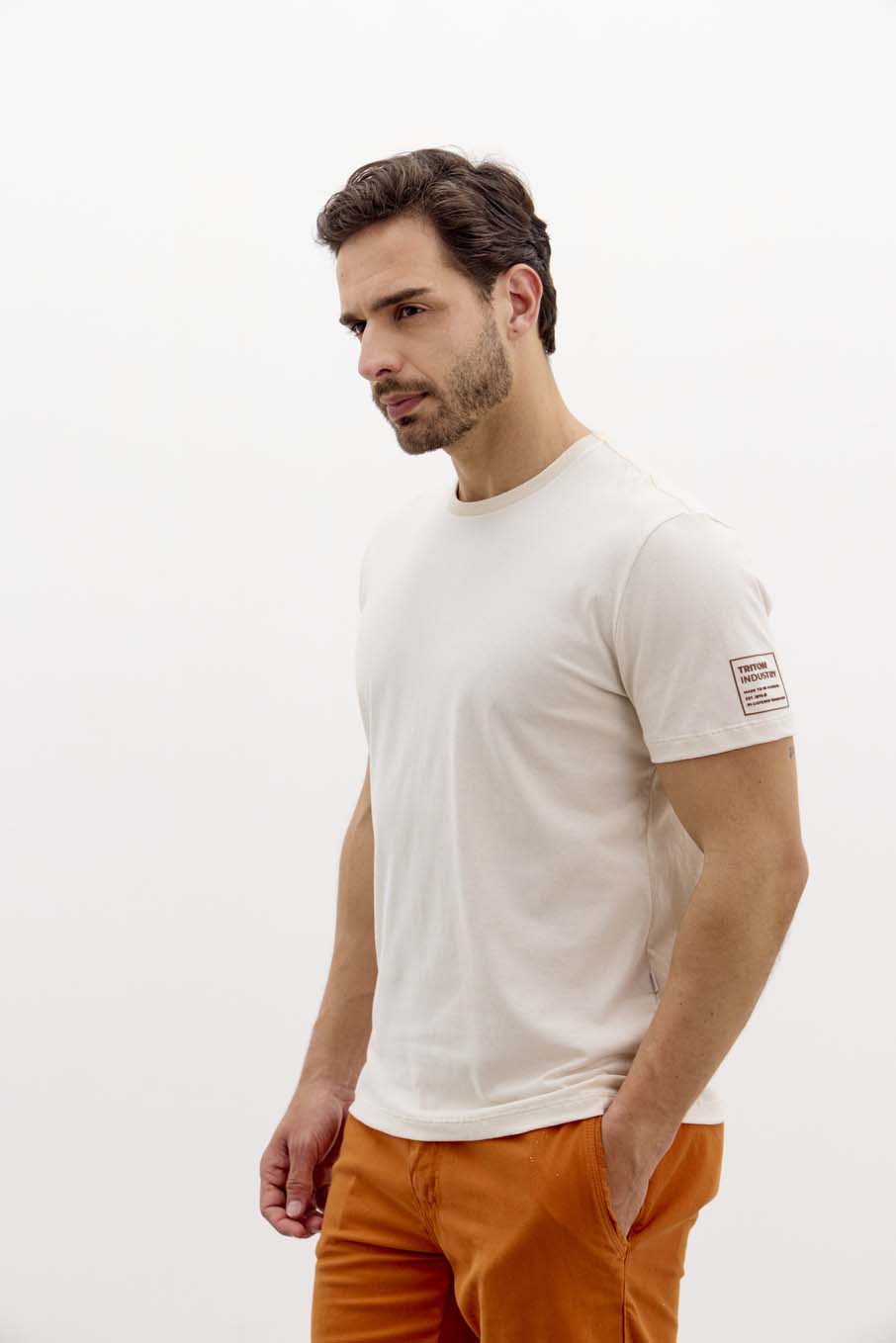 CAMISETA TRITON GG BEGE ITALIAN