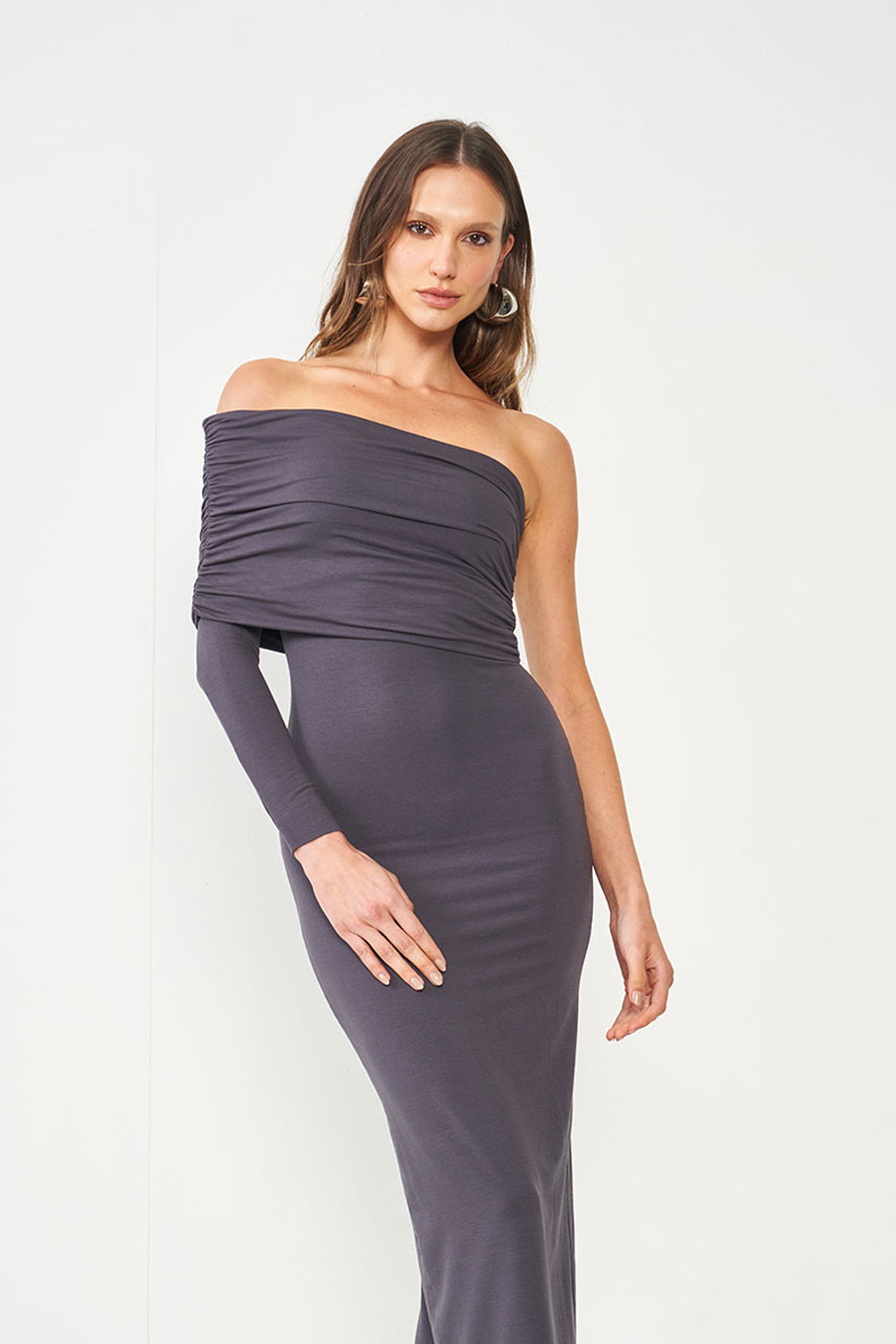 VESTIDO COLCCI PP CINZA FULIGEM