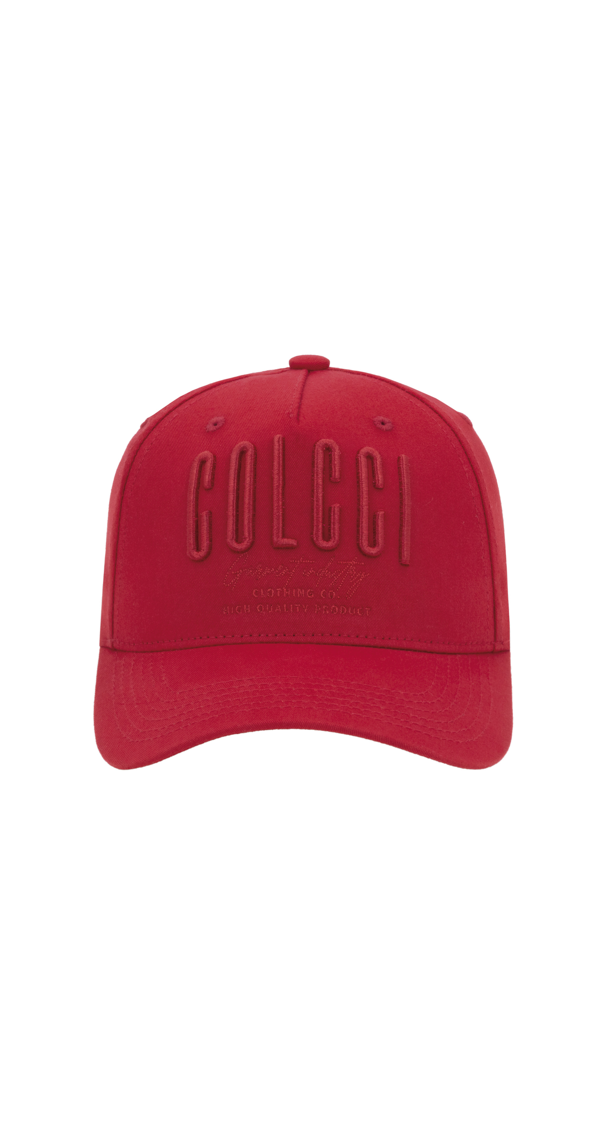 BONÉ UNISSEX COLCCI BORDADO FRONTAL U VERMELHO SPA