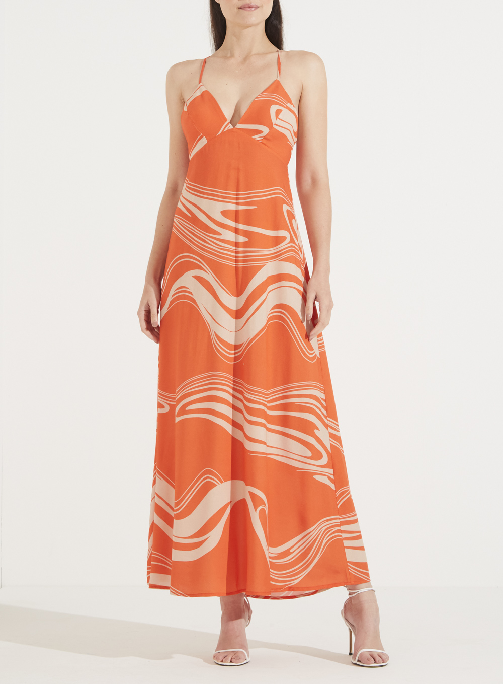 VESTIDO ESTAMPADO P ONDAS CITRICAS