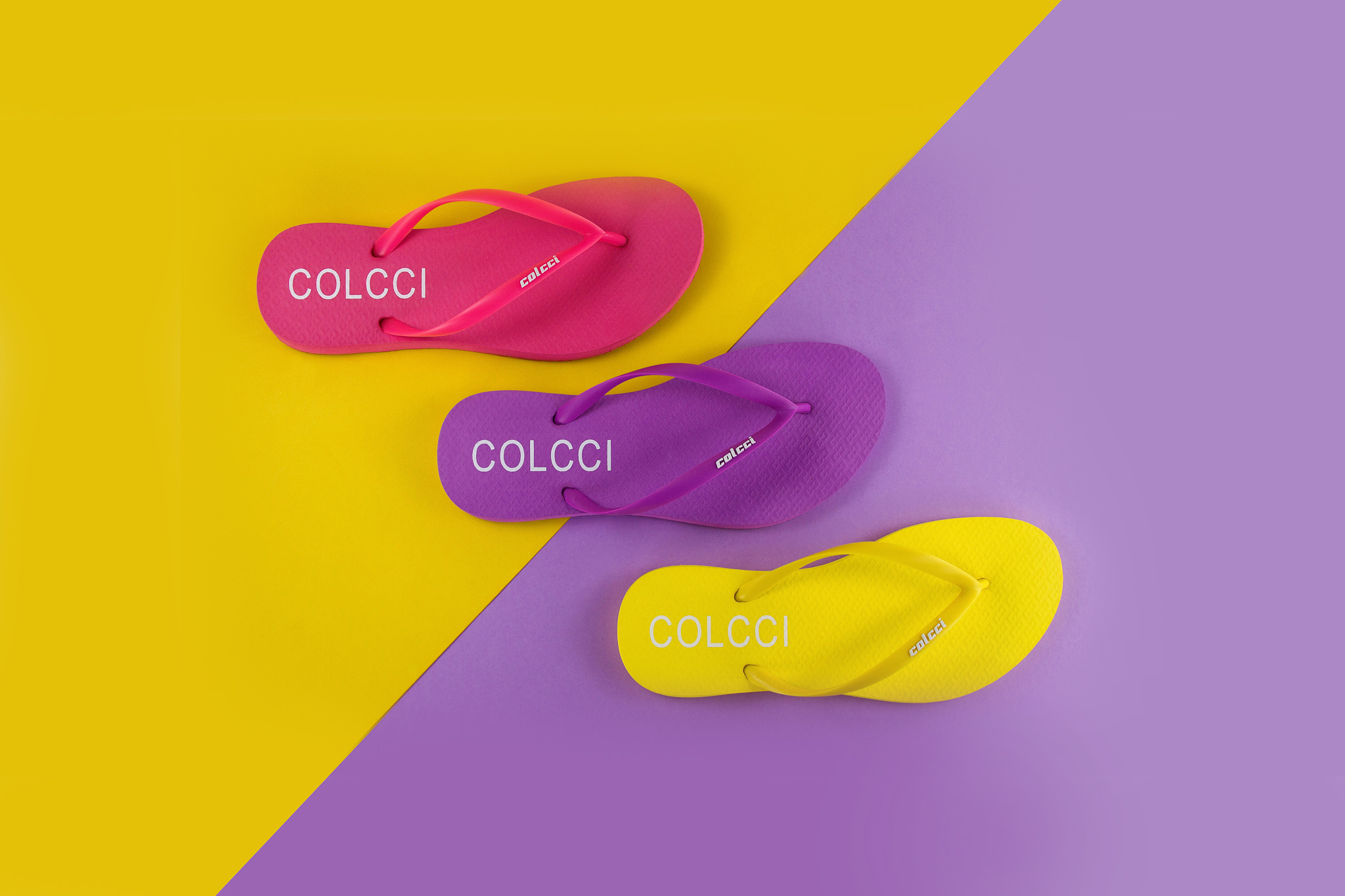 SANDALIA FEM COLCCI FLUOR COLOR 33-34 AMARELO FLUO