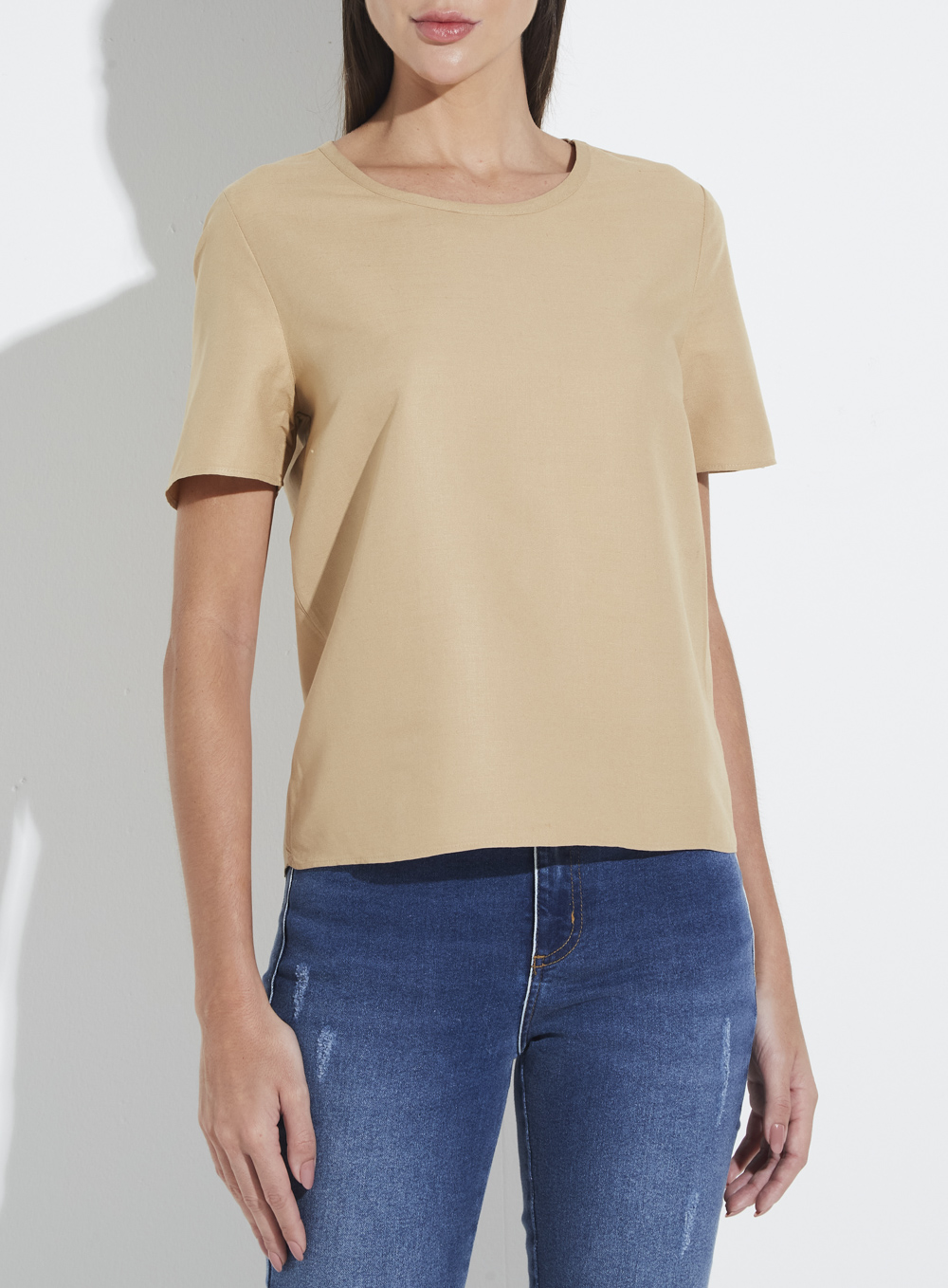 CAMISETA LINHO PP BEGE FLAVO