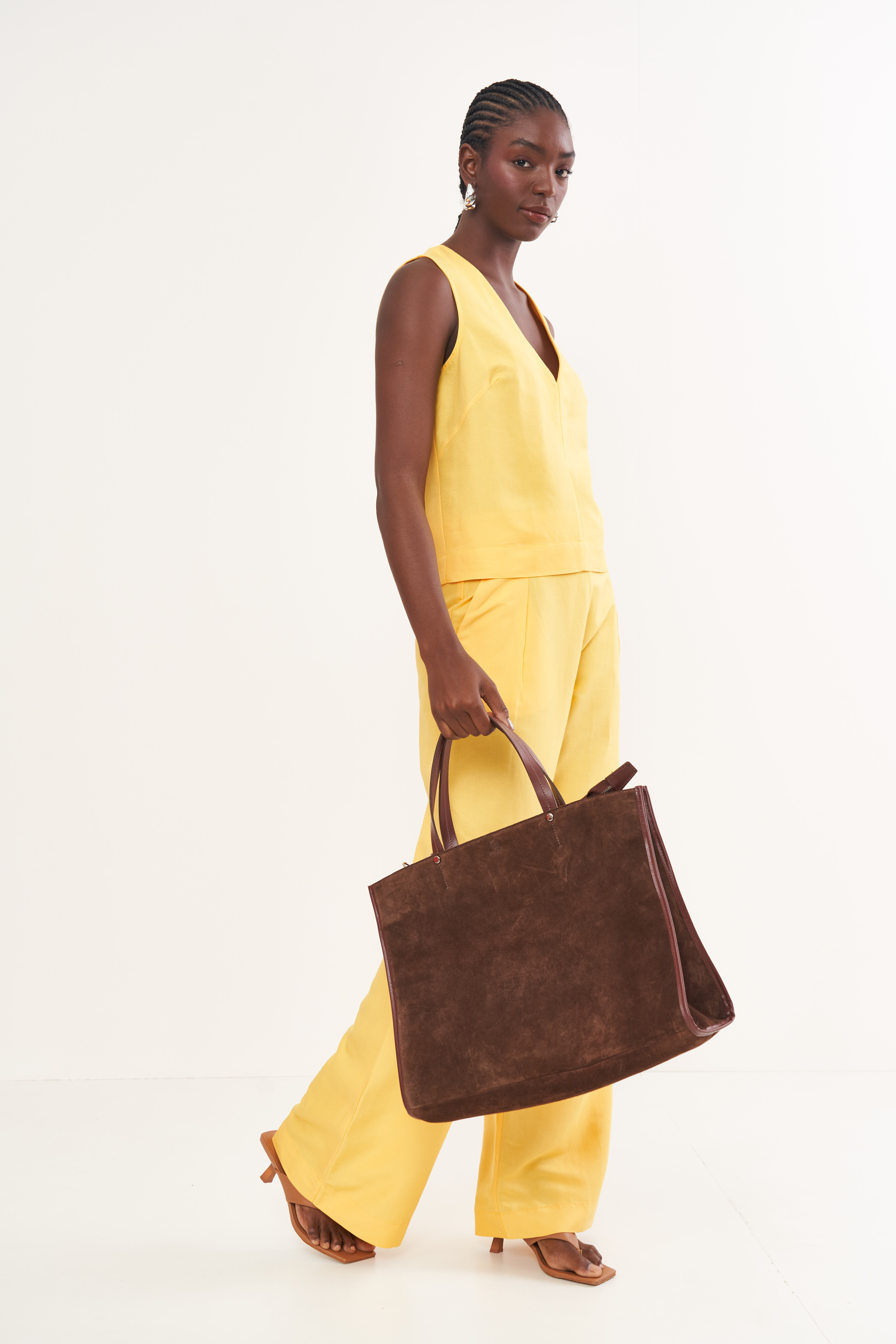 BLUSA LINHO P AMARELO MACAO