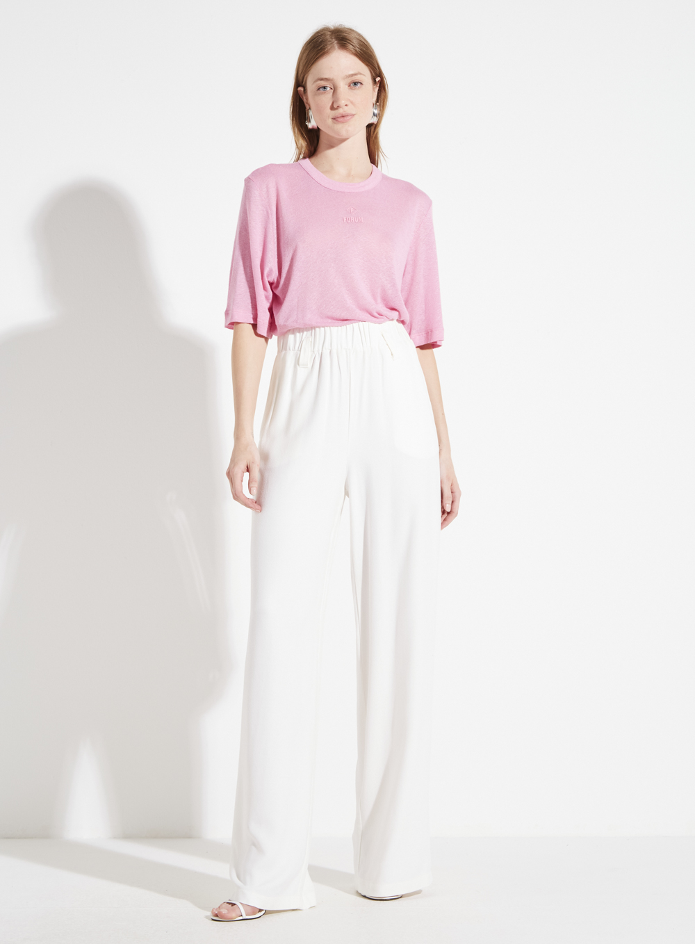 CAMISETA LINHO P ROSA GRACIOSO