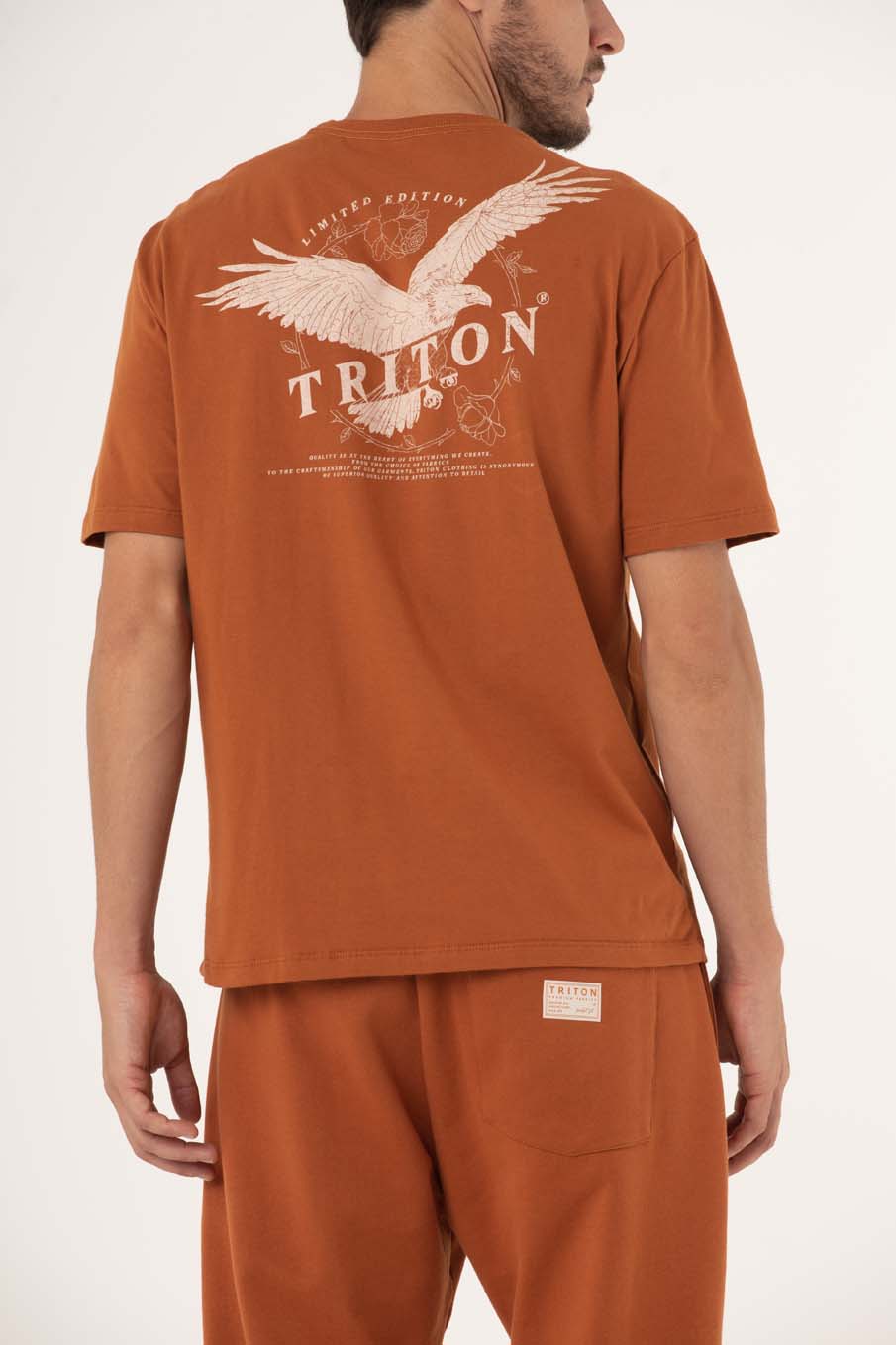 CAMISETA ESTAMPADA G MARROM TRANS