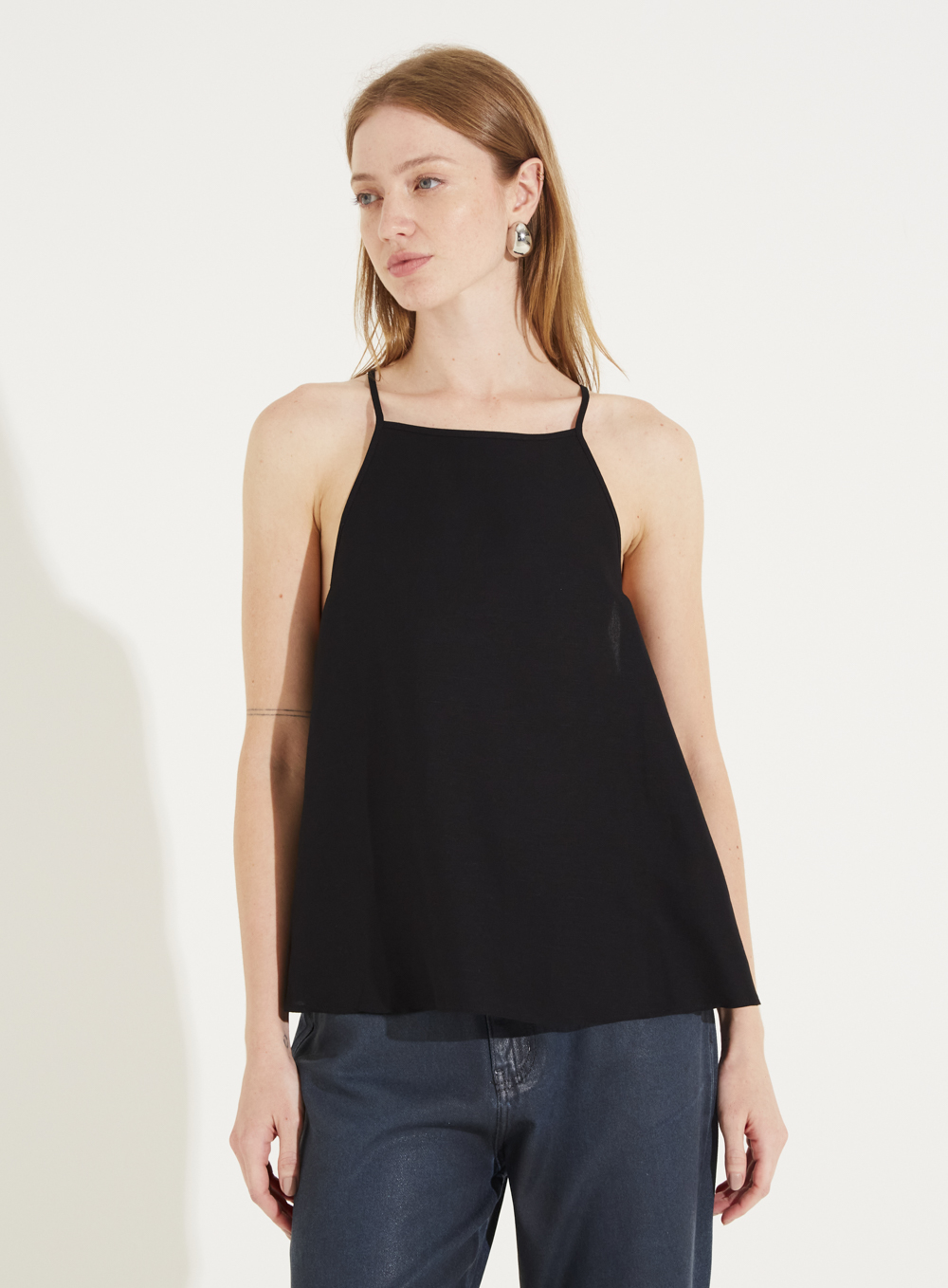 BLUSA LINHO PP PRETO