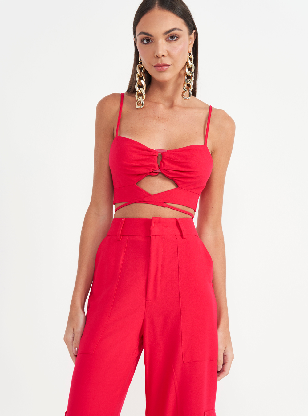 TOP COLCCI 34 VERMELHO FOLIE