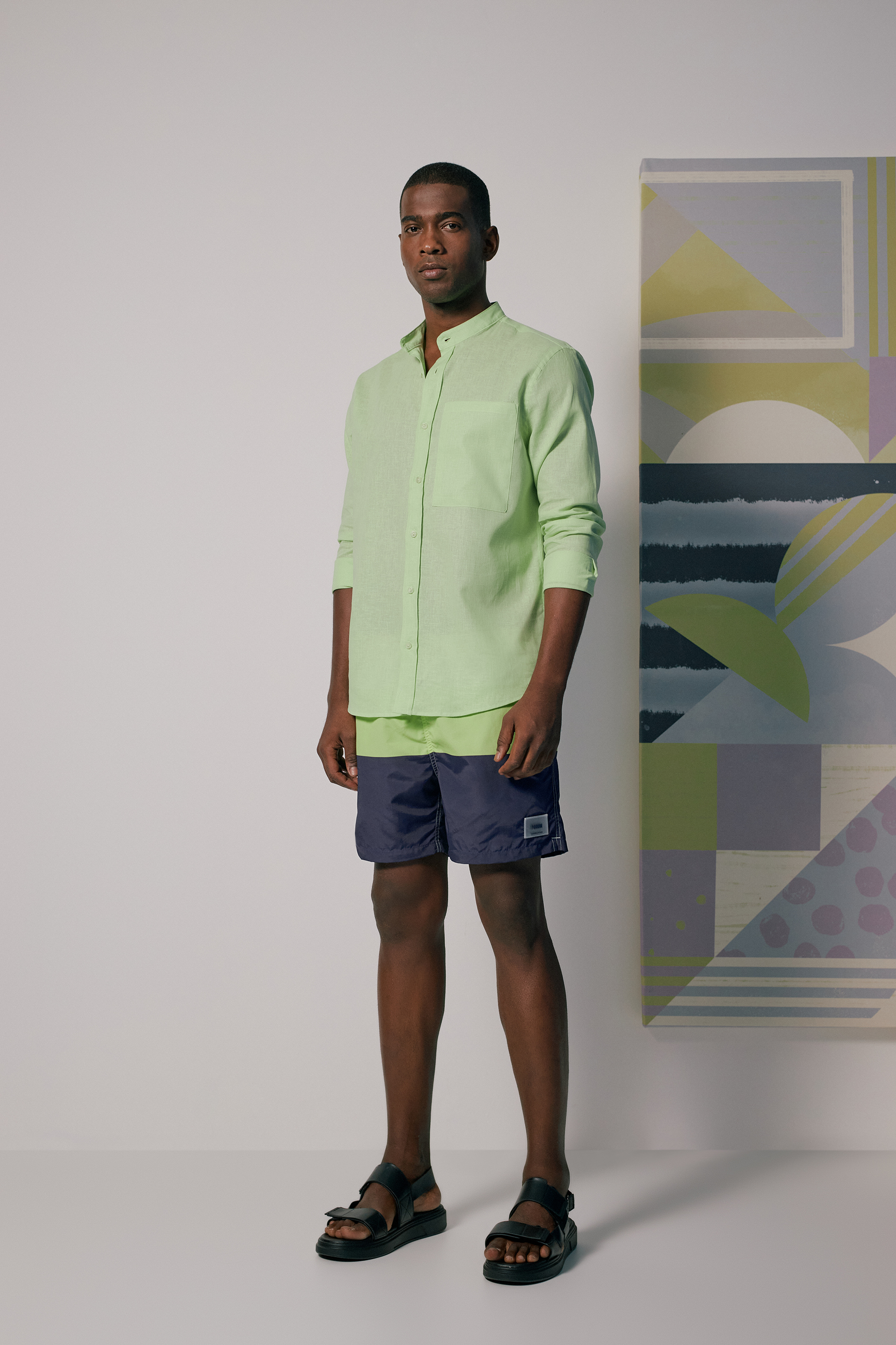 CAMISA LINHO RELAX G VERDE BITTER LI