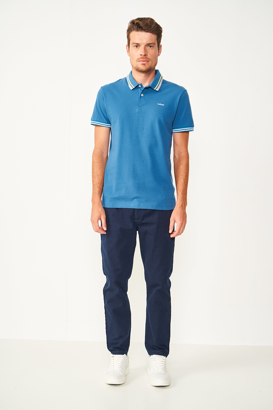 CALÇA SARJA NEW CHINO 40 AZUL DARKNESS