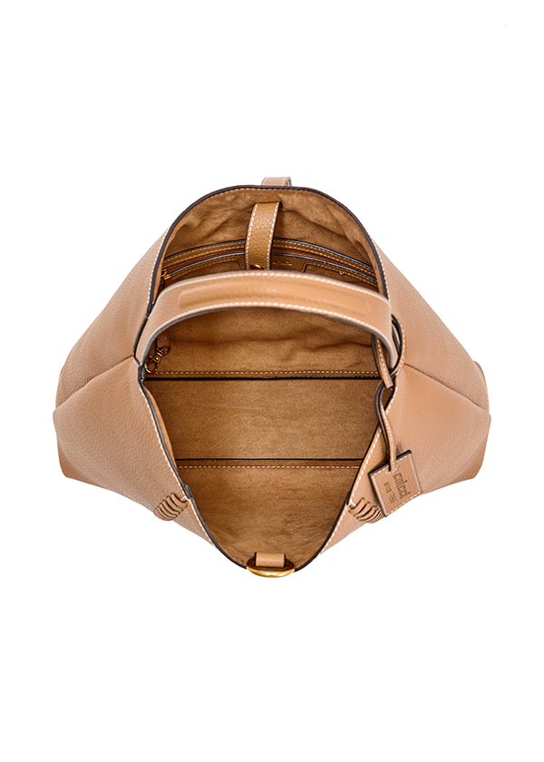 BOLSA COLCCI FEM HOBO TEXTURA U OFF WHITE