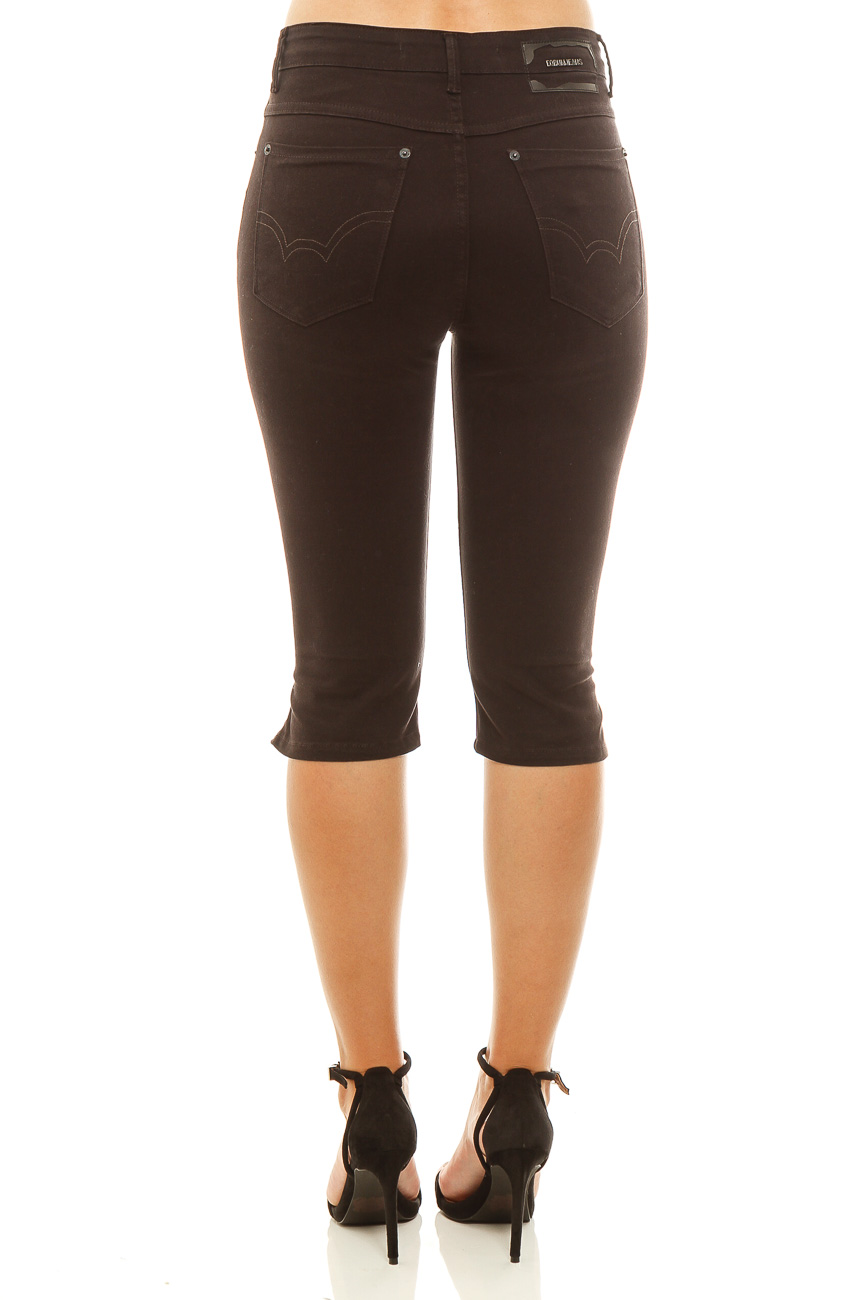 BERMUDA SARJA LONG 44 PRETO