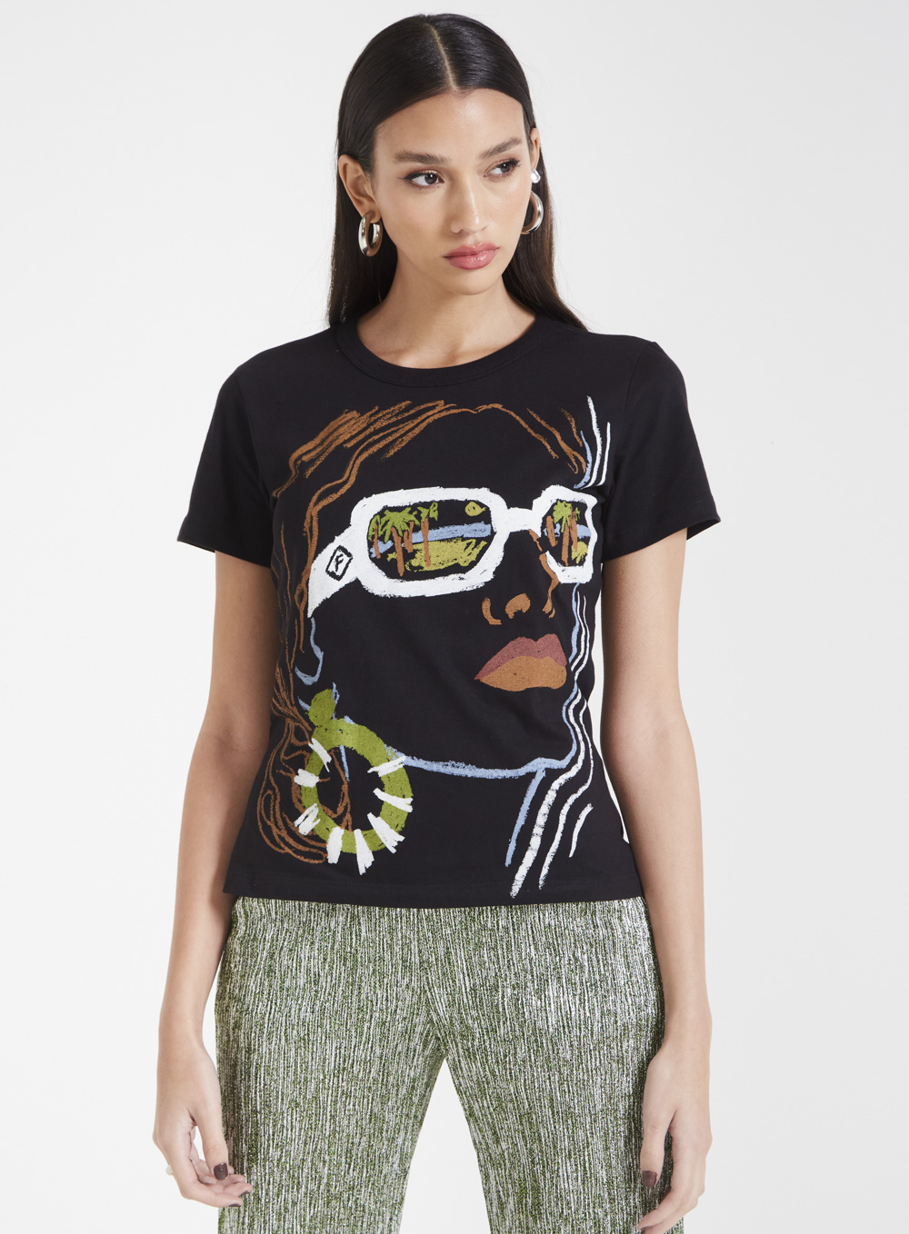 CAMISETA ESTAMPADA PP ROXO SELENE