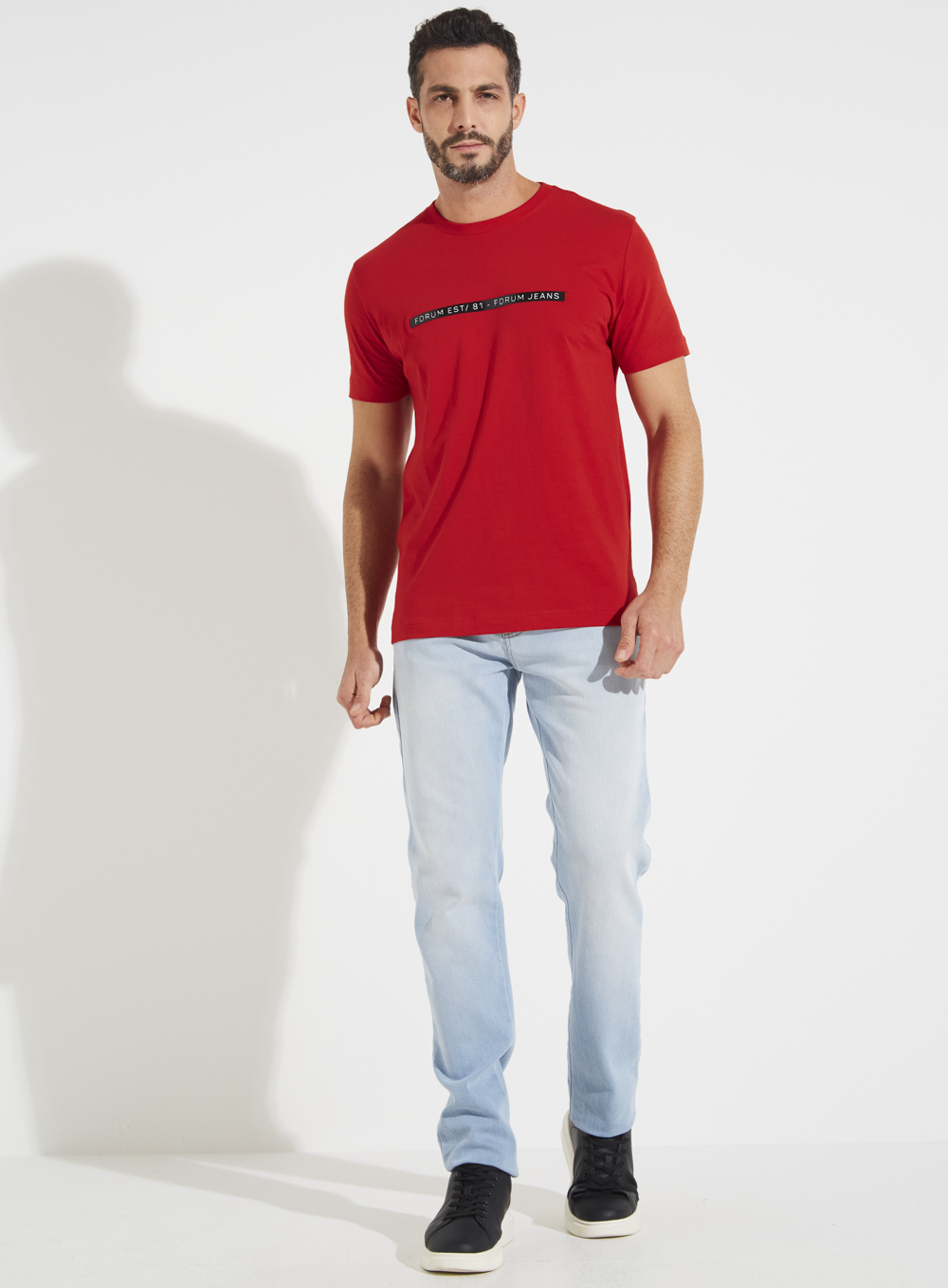 CAMISETA FORUM M VERMELHO SPARKLY