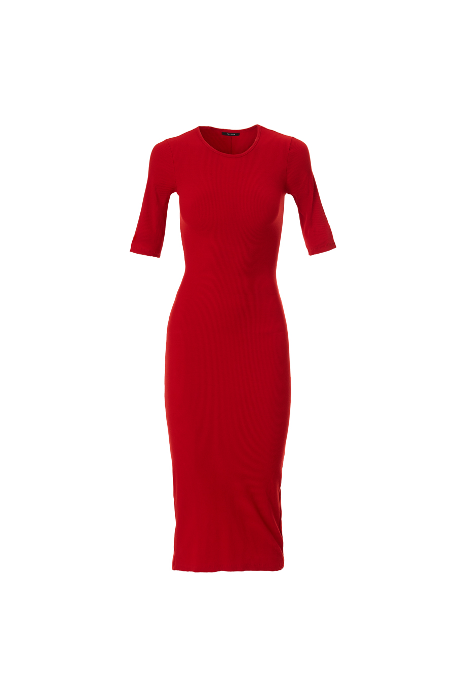 VESTIDO CANELADO M AZUL 4 ILHAS