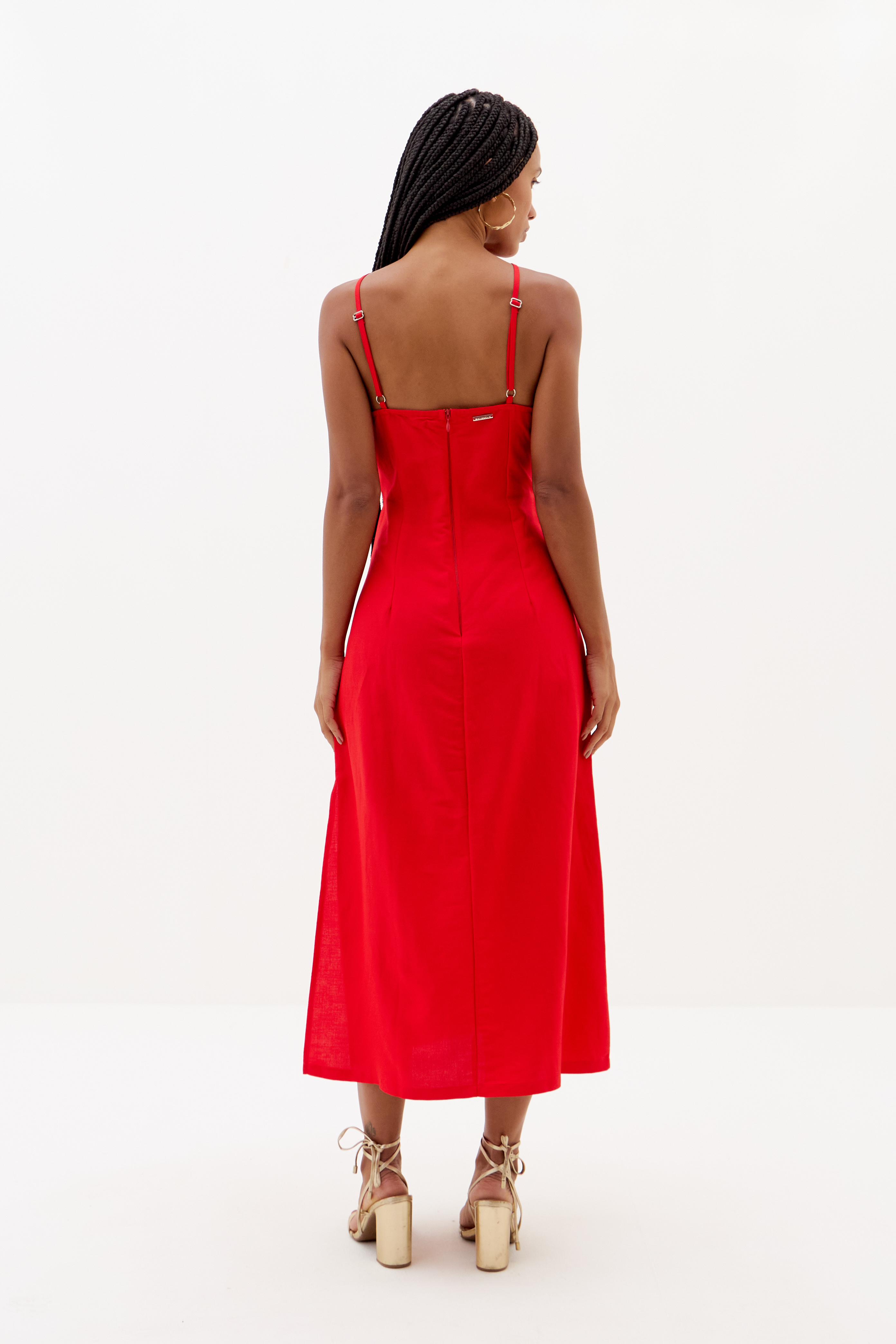 VESTIDO LINHO 40 PRETO