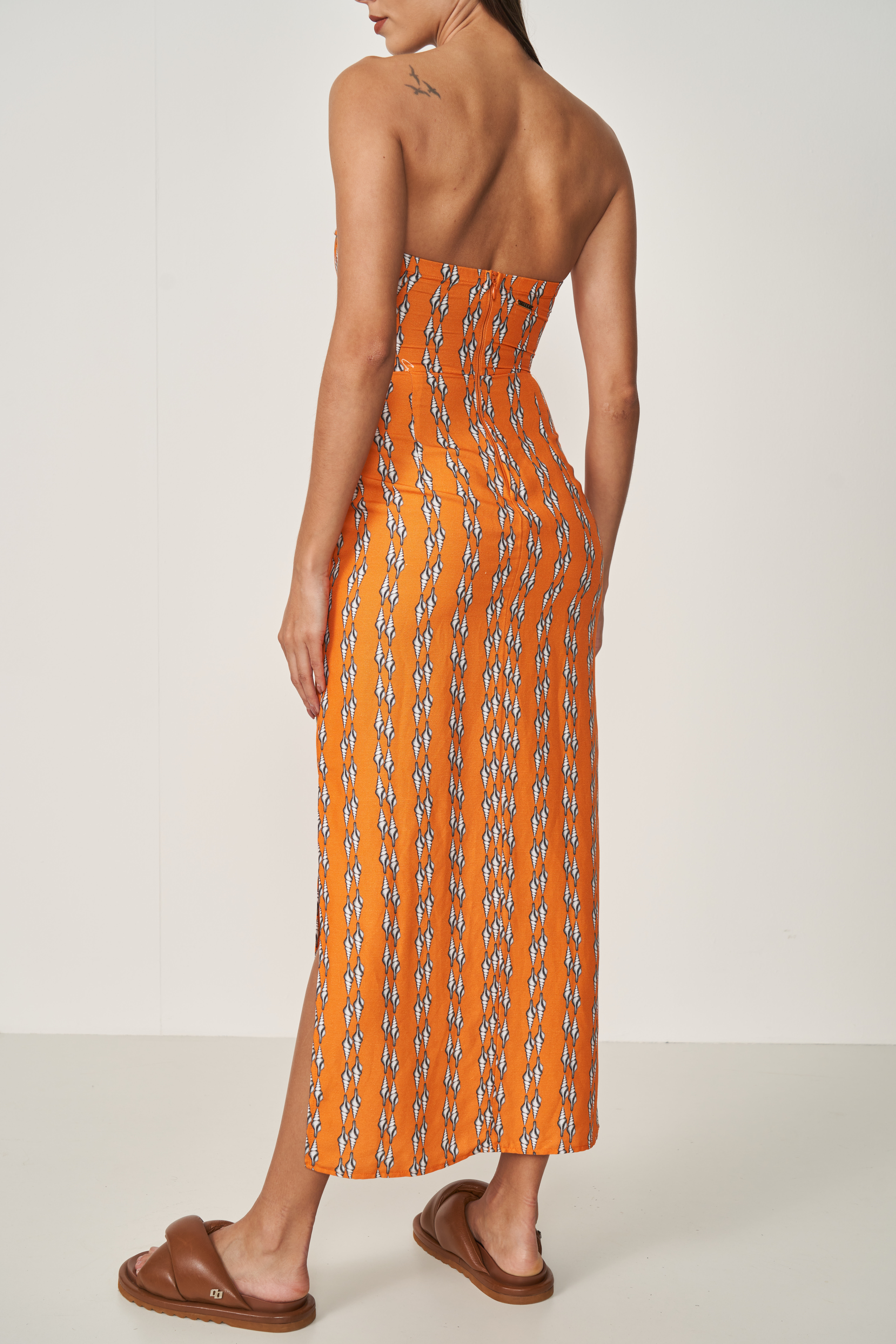 VESTIDO LINHO ESTAMPADO M BARUCH CONCHACO