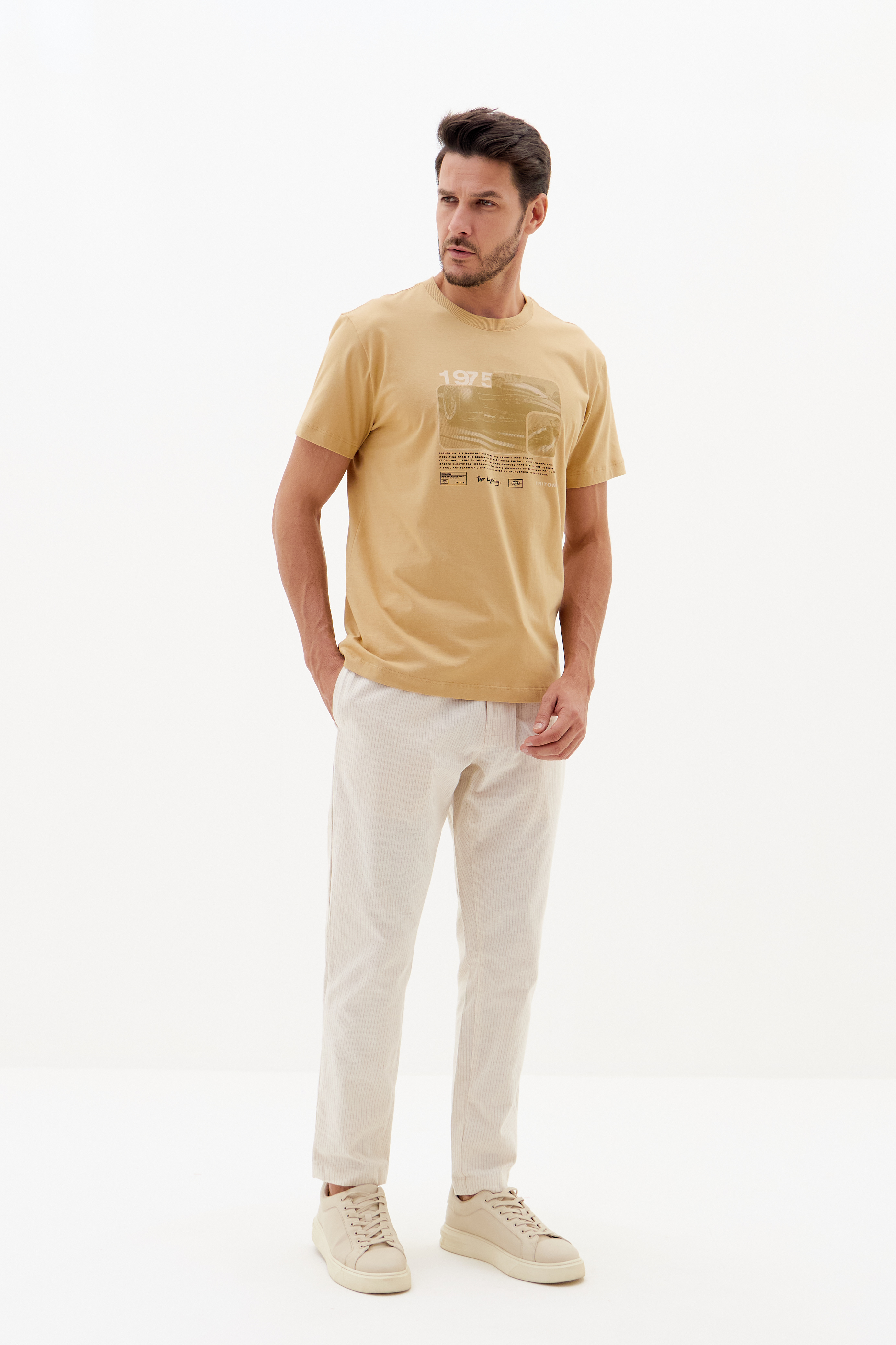 CAMISETA TRITON M BEGE FLAVO