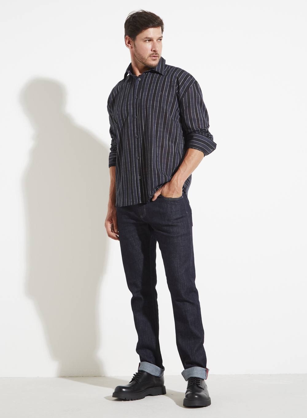 CALÇA JEANS PAUL SLIM 40 INDIGO