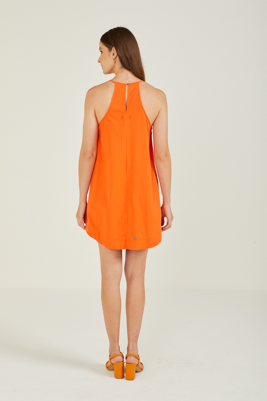 VESTIDO FORUM PP LARANJA SAOKO