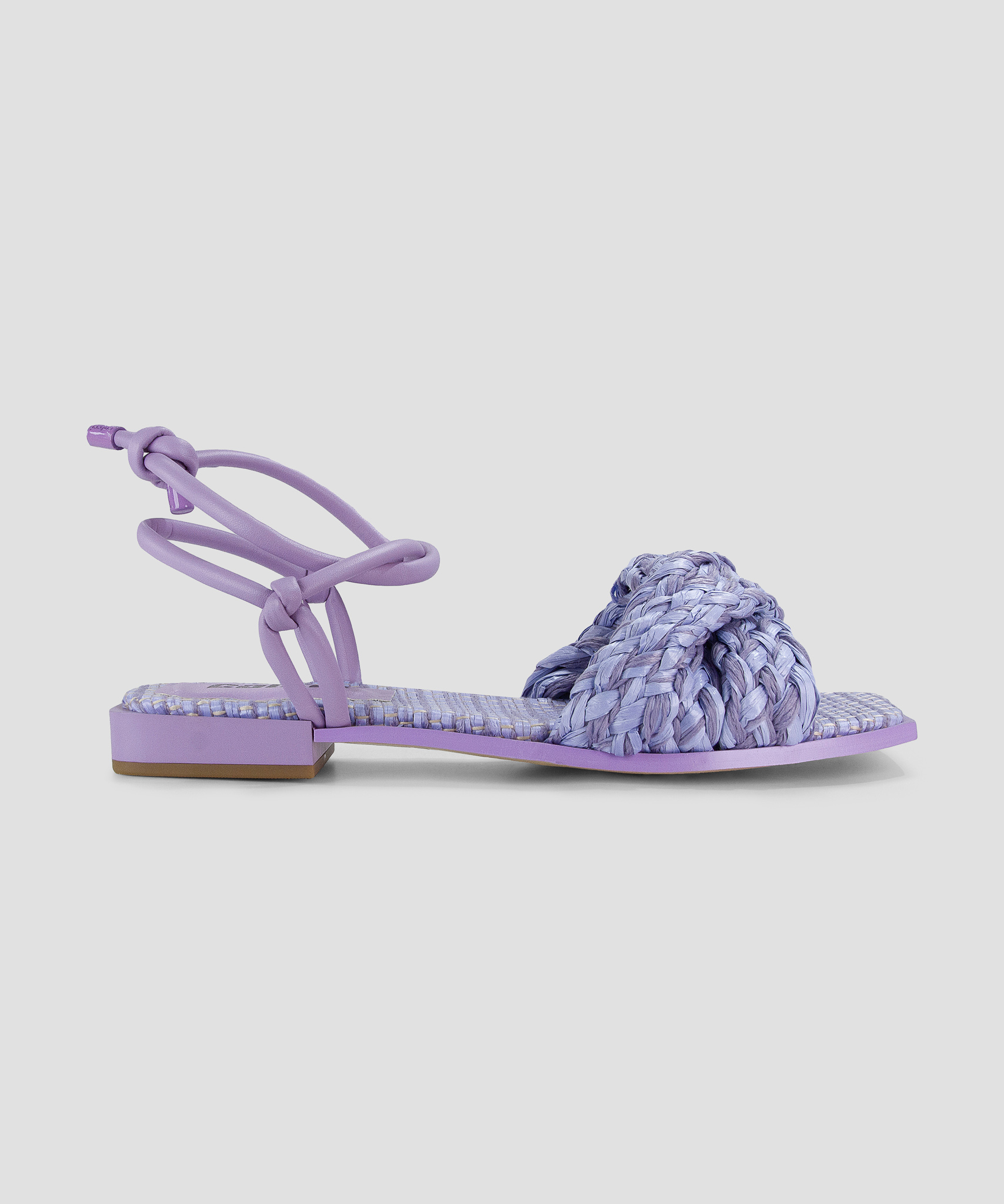 SANDALIA FEM COLCCI FLAT PALHA NINA 35 LILAS TAFFY