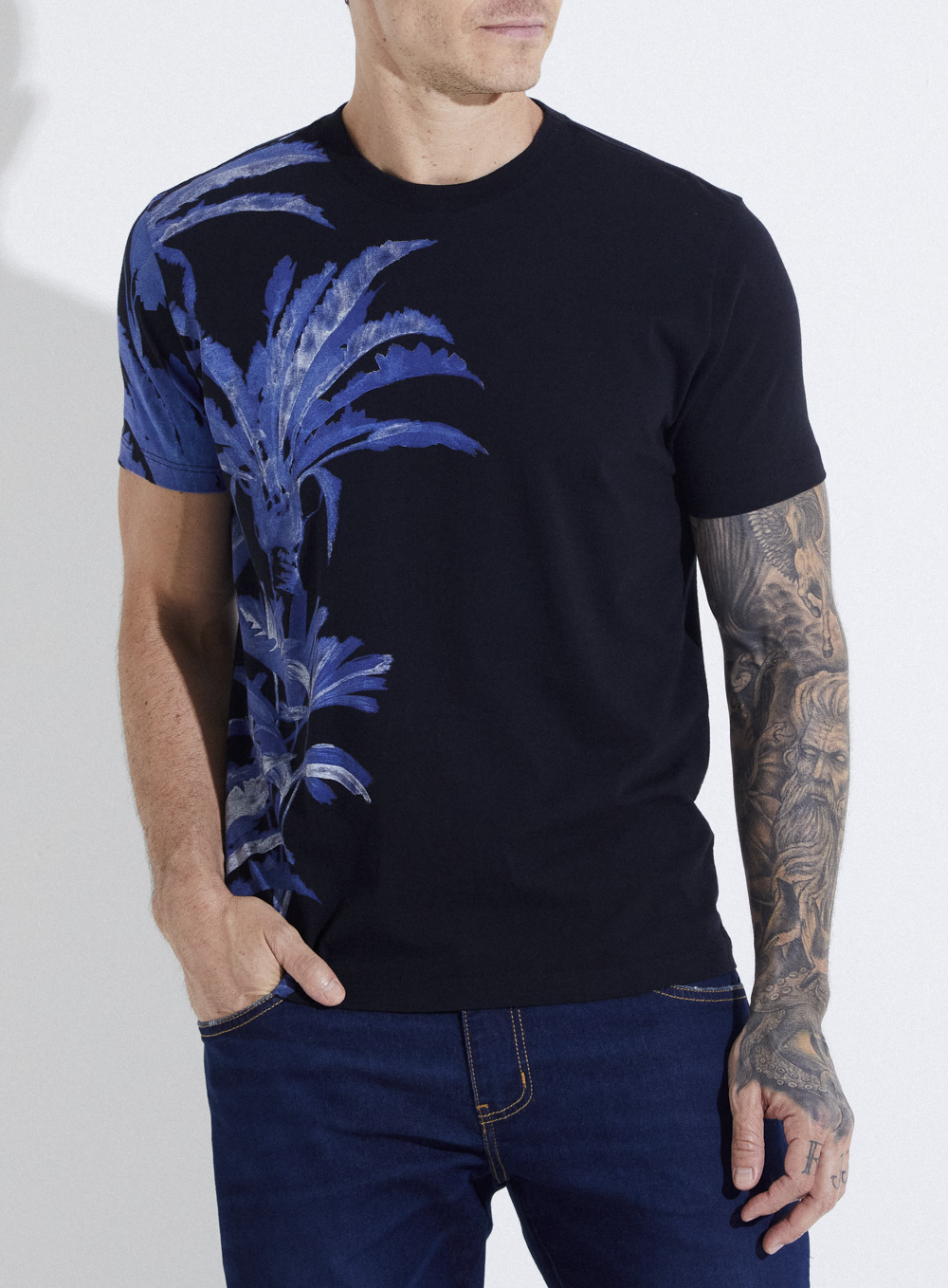 CAMISETA ESTAMPADA M PRETO