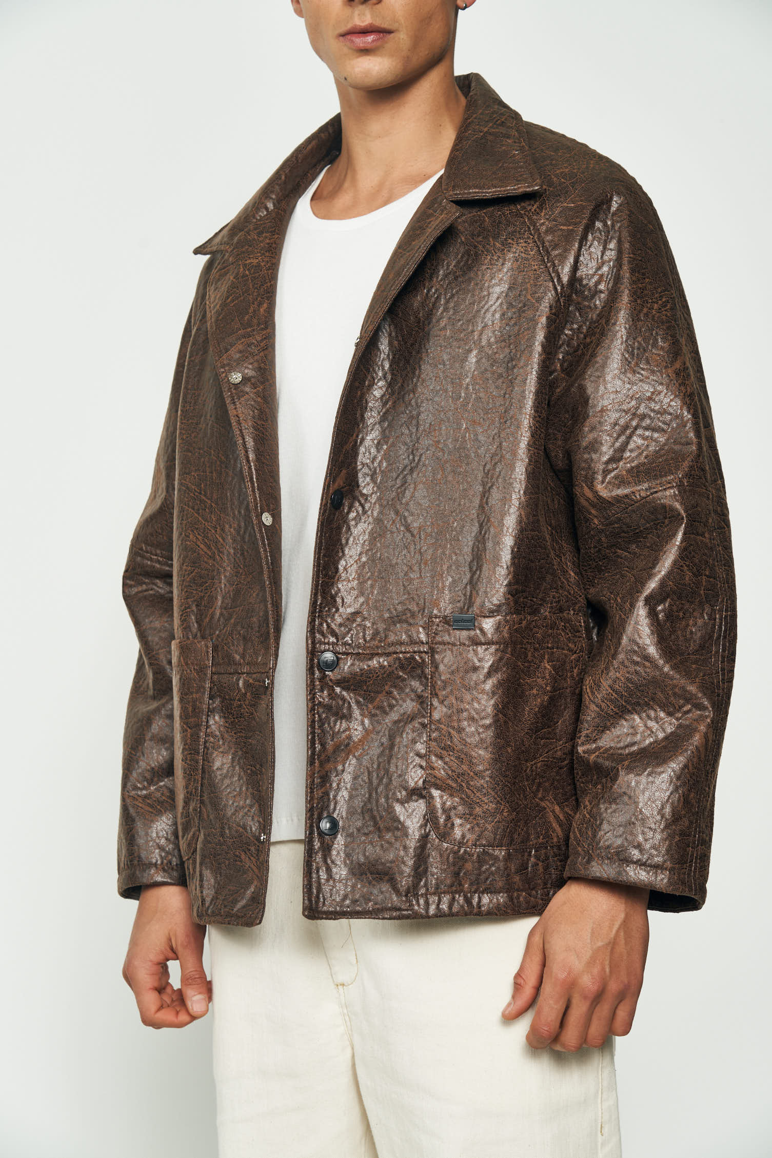 CASACO COLCCI G MARROM/PRETO