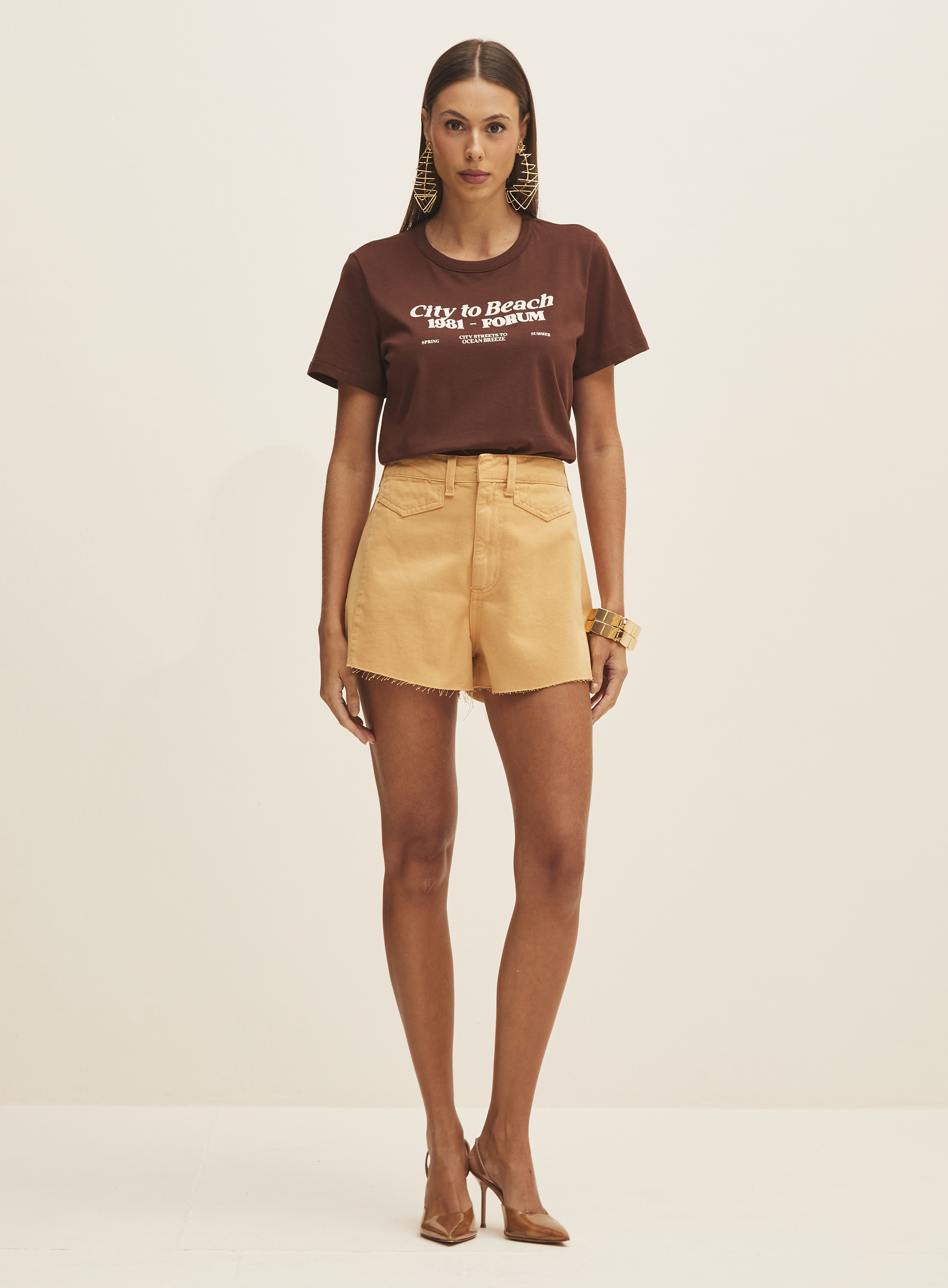 CAMISETA FORUM G BEGE AFFOGATO