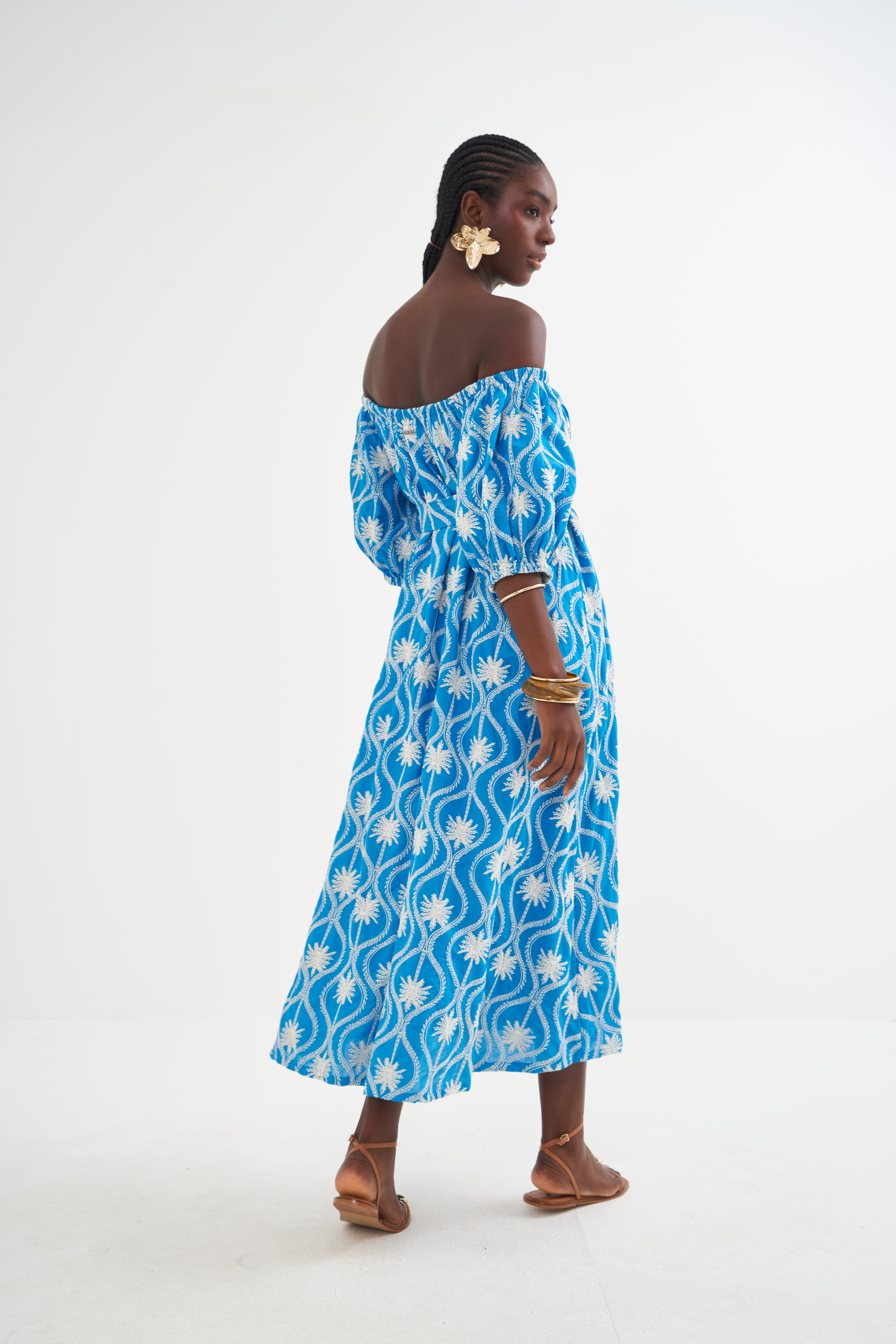 VESTIDO BORDADO M AZUL/OFF