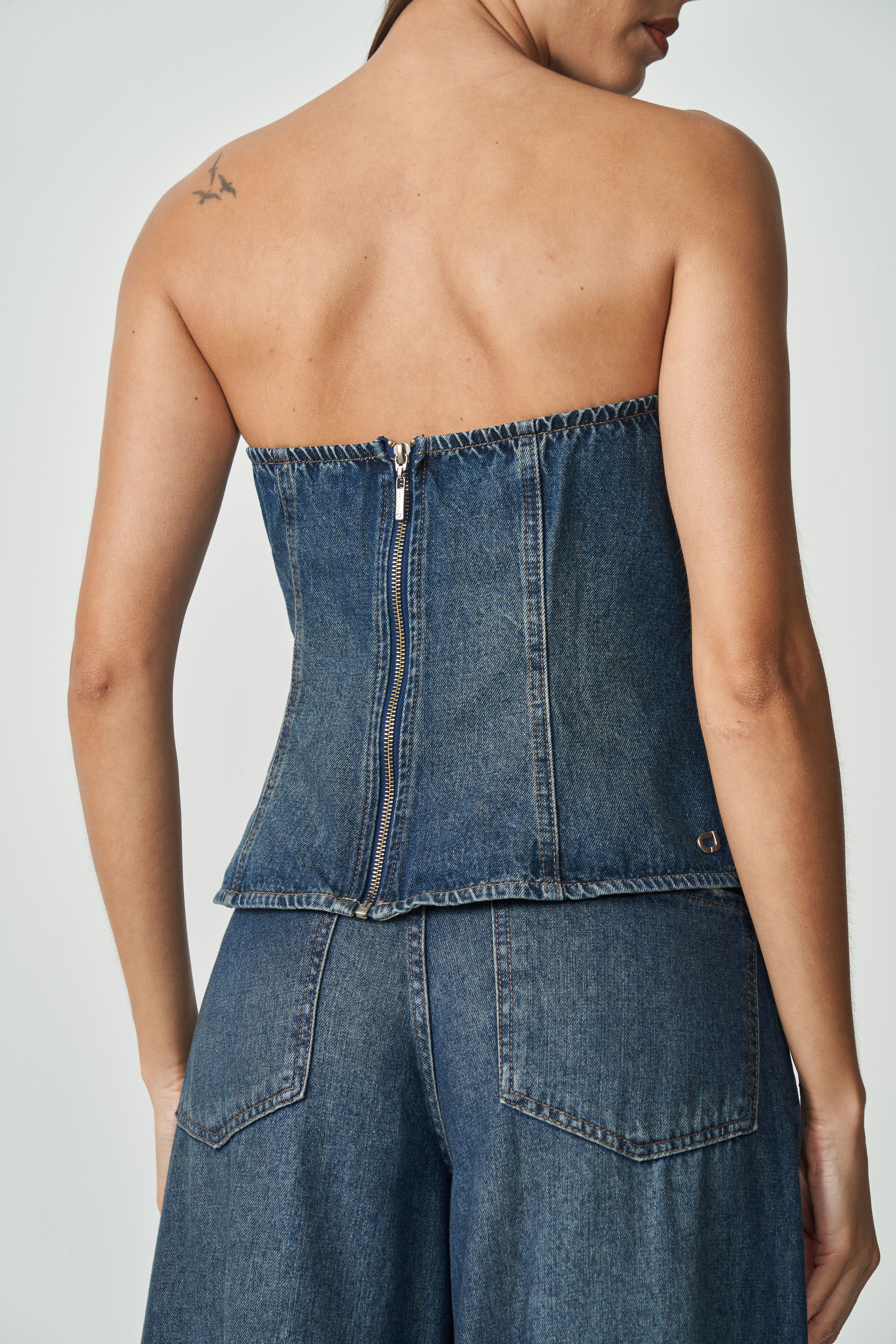 BLUSA COLCCI JEANS M INDIGO