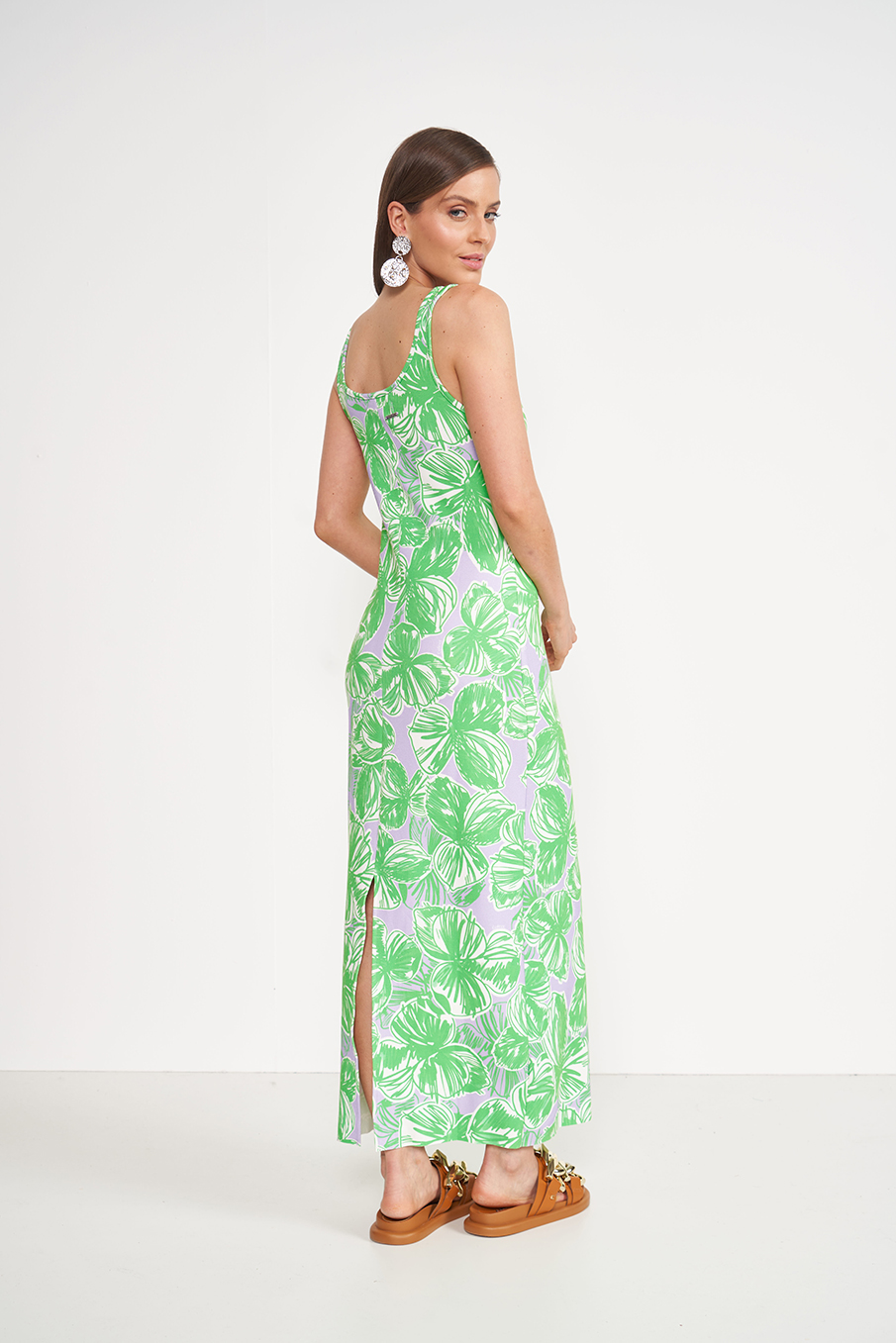 VESTIDO ESTAMPADO G PURPLE GARDEN