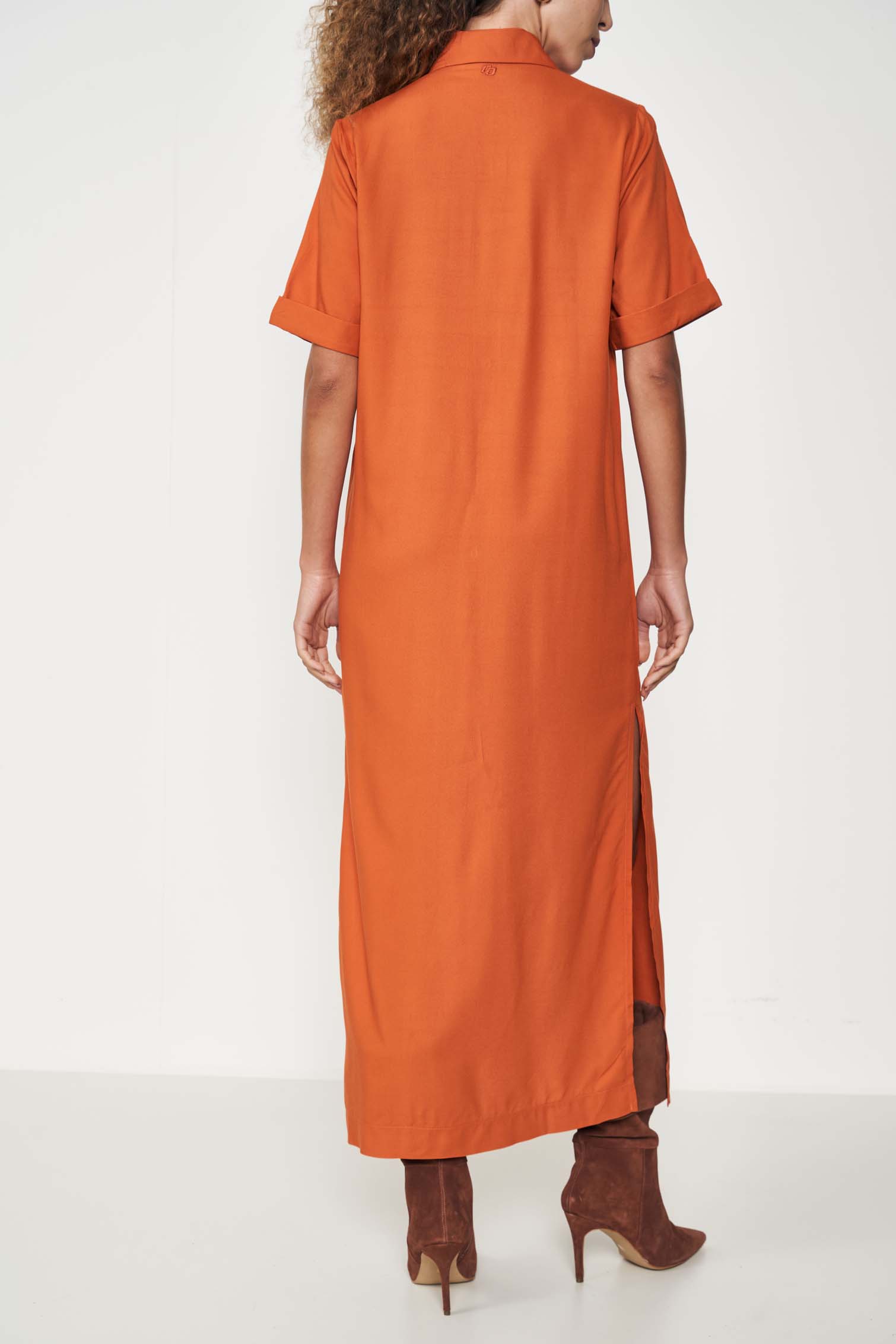 VESTIDO COLCCI G LARANJA RUSSET