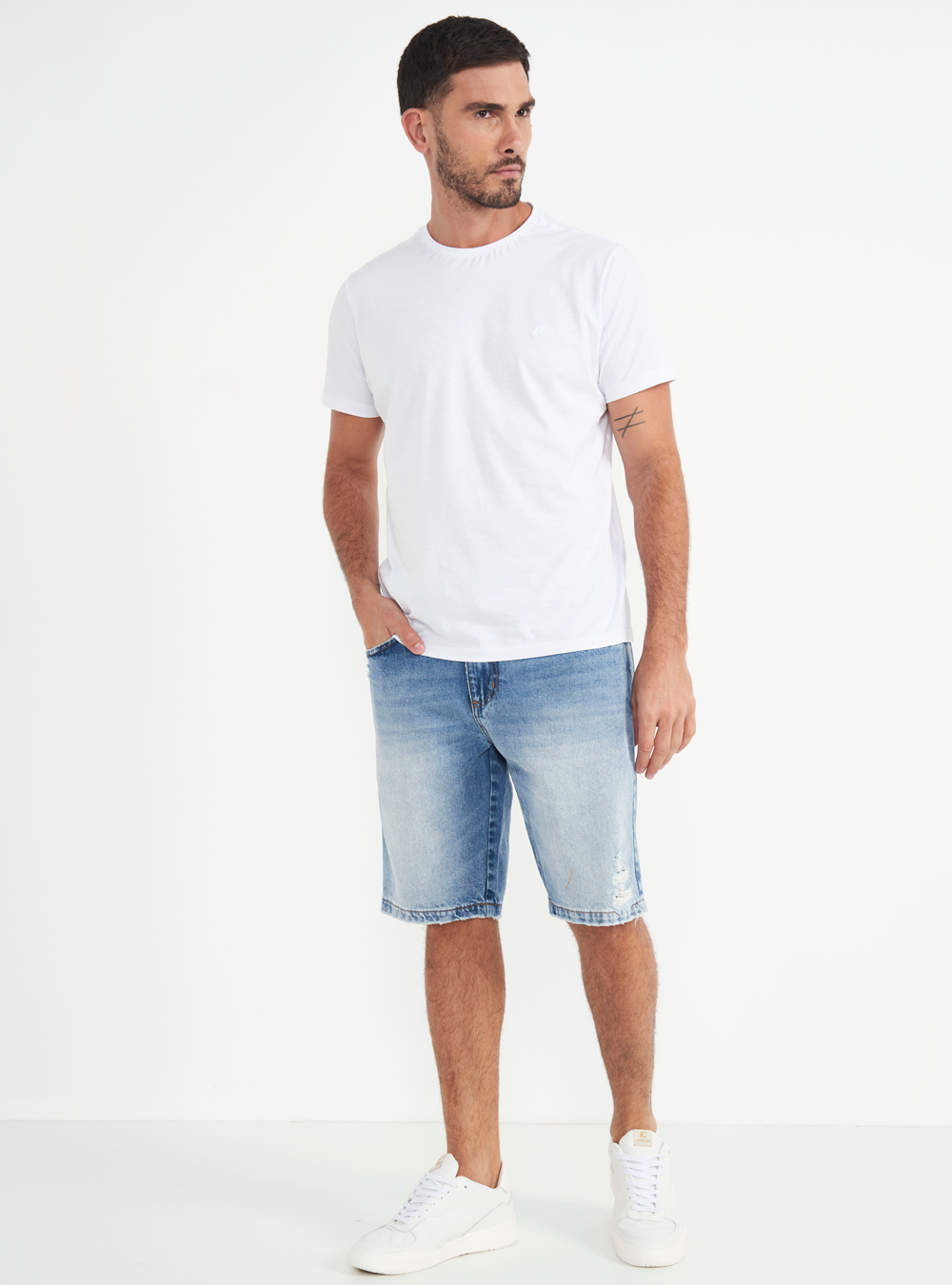 BERMUDA JEANS NOAH 48 INDIGO