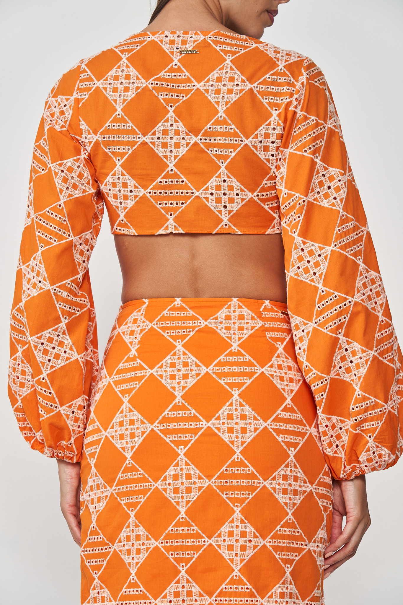 TOP LAISE P LARANJA SALMONA