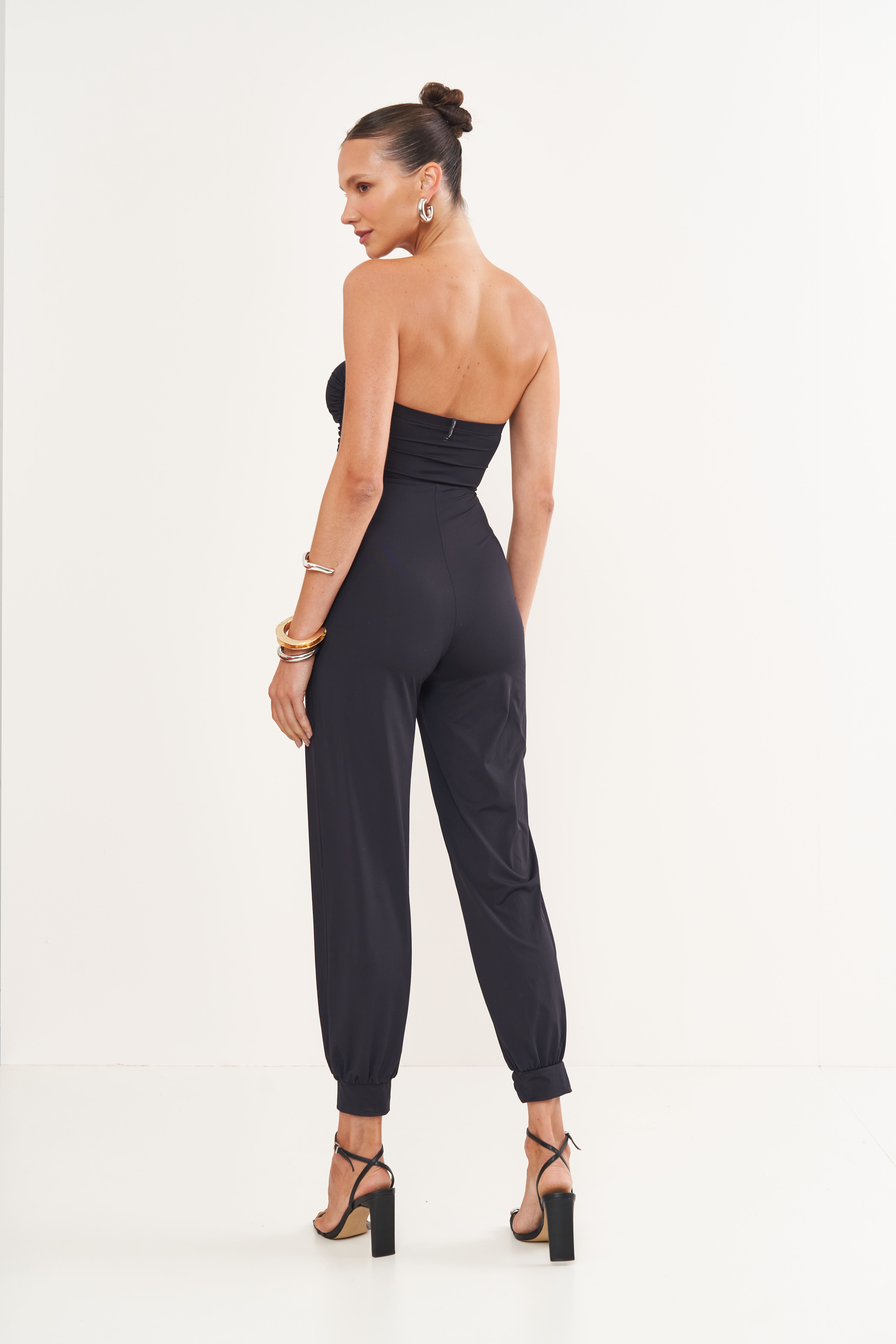MACACÃO COLCCI JEANS P PRETO