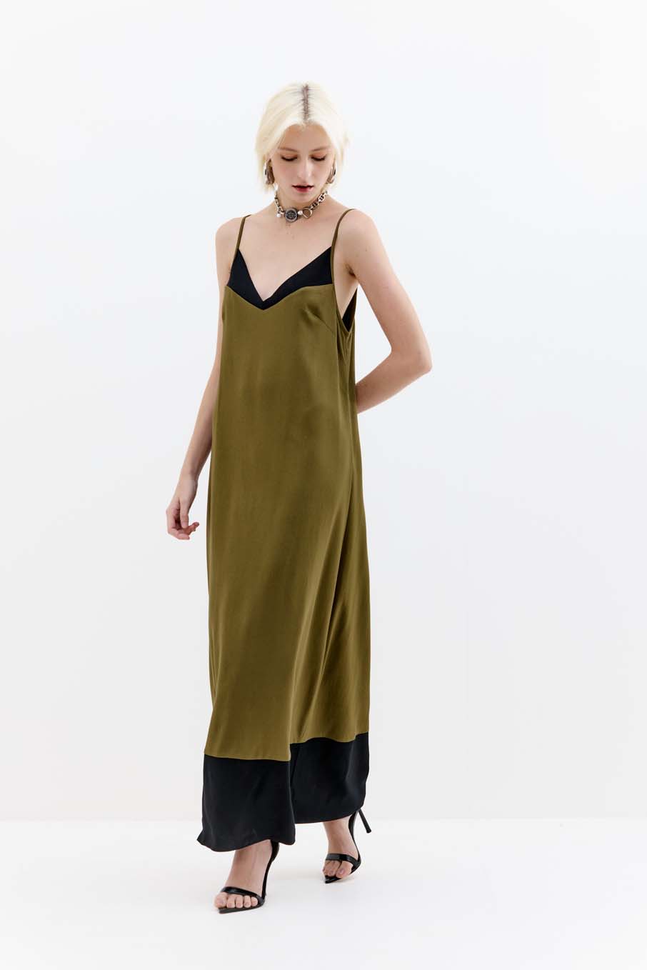 VESTIDO TRITON P VERDE/PRETO