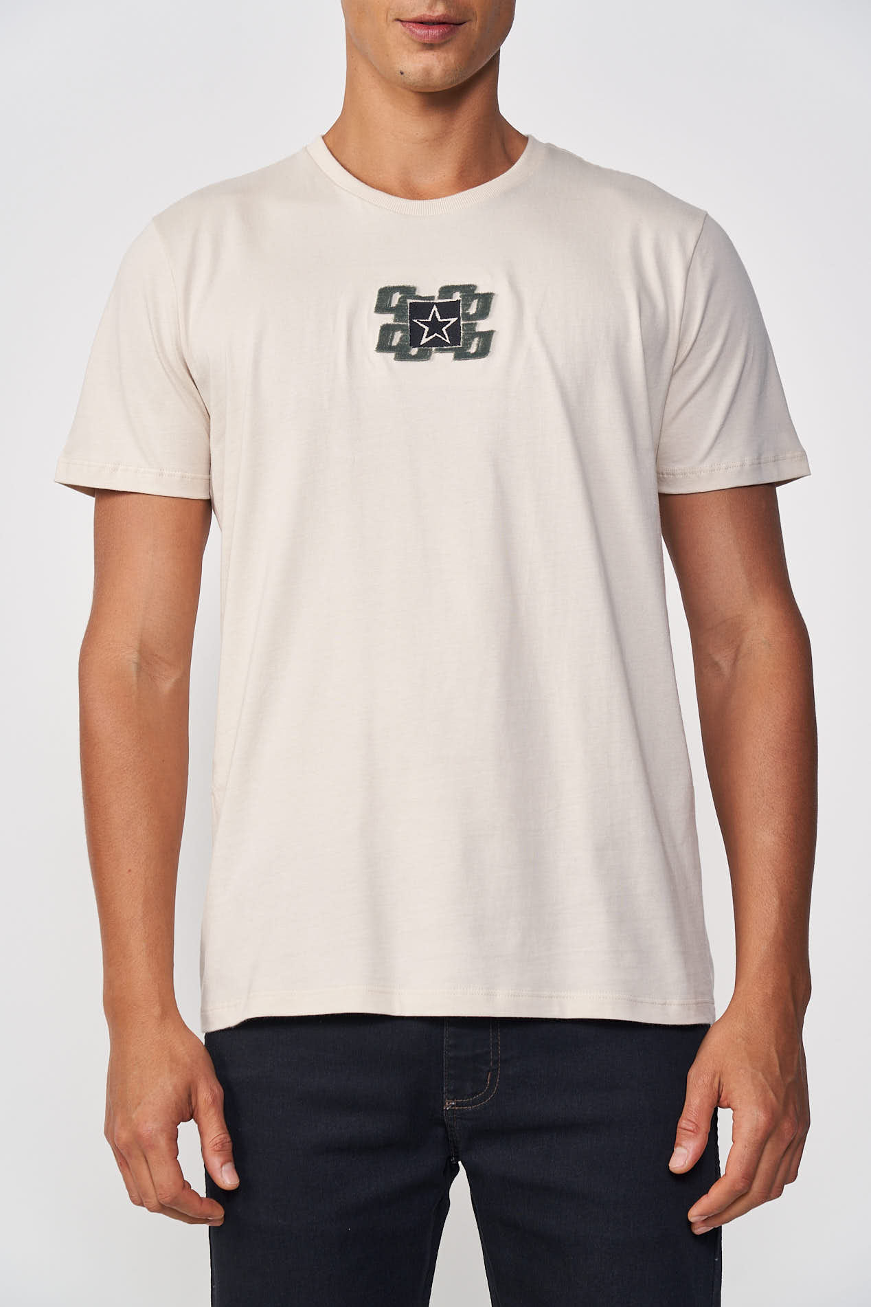 CAMISETA COLCCI M BEGE TAUPE