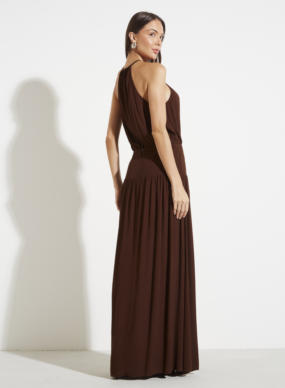 VESTIDO FORUM G MARROM NOBUCK