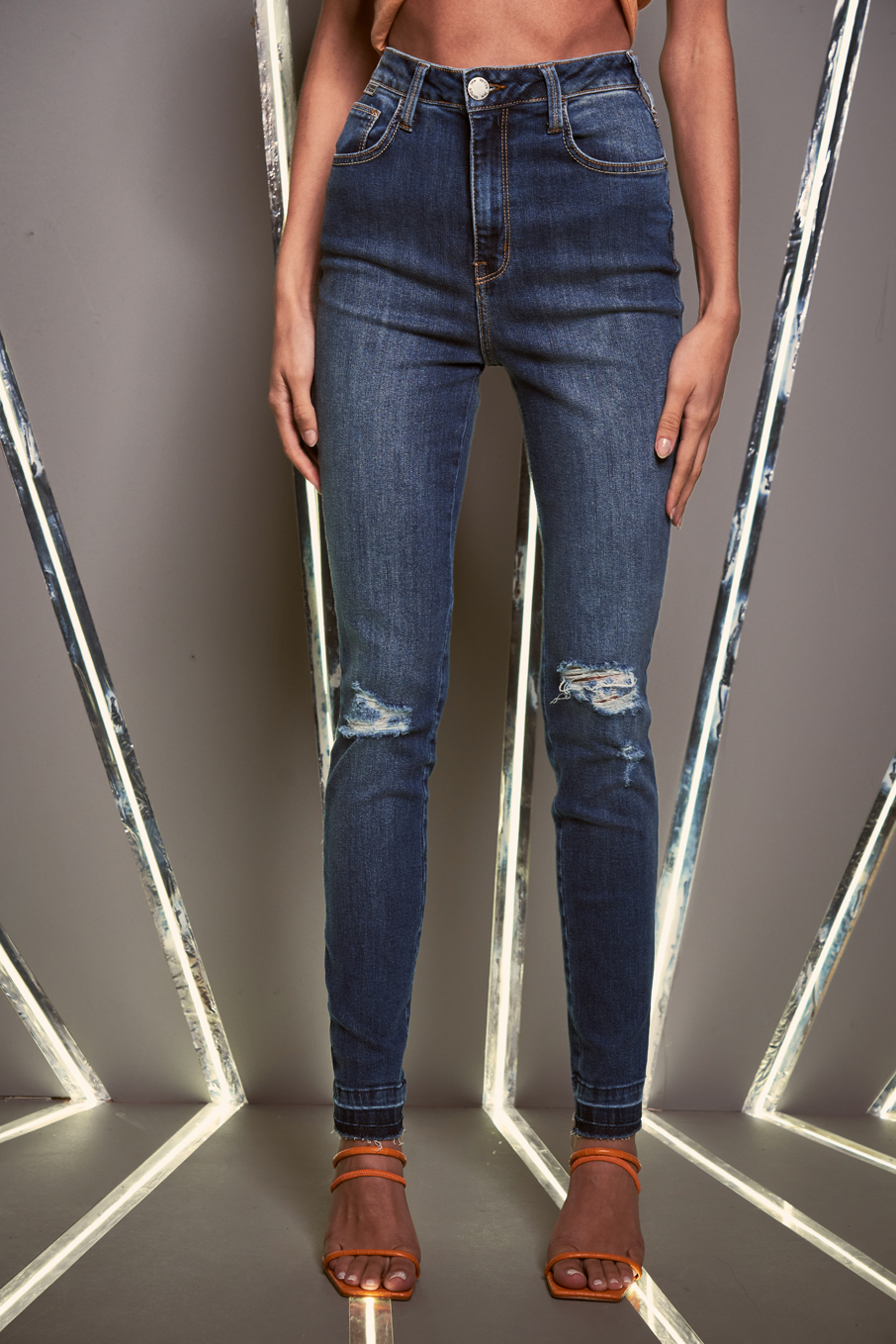 CALÇA JEANS GISELE 38 INDIGO