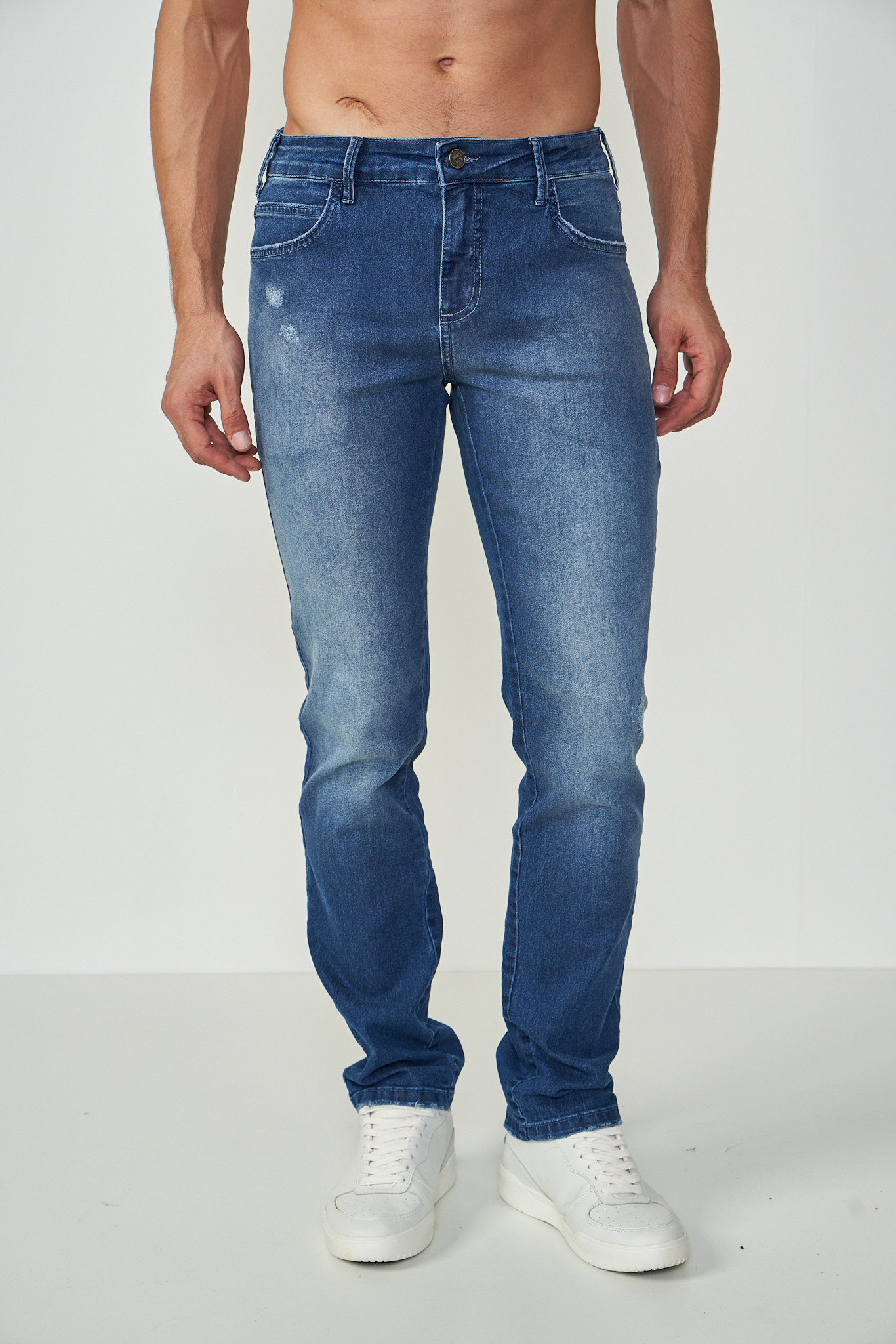 CALÇA JEANS ALEX SLIM 48 INDIGO