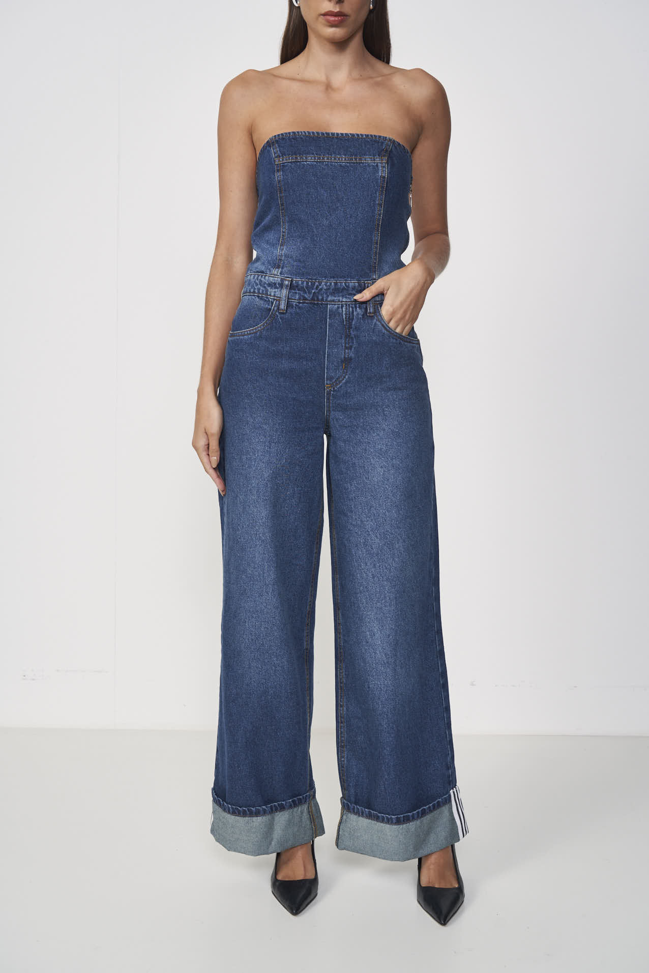 MACACÃO JEANS P INDIGO