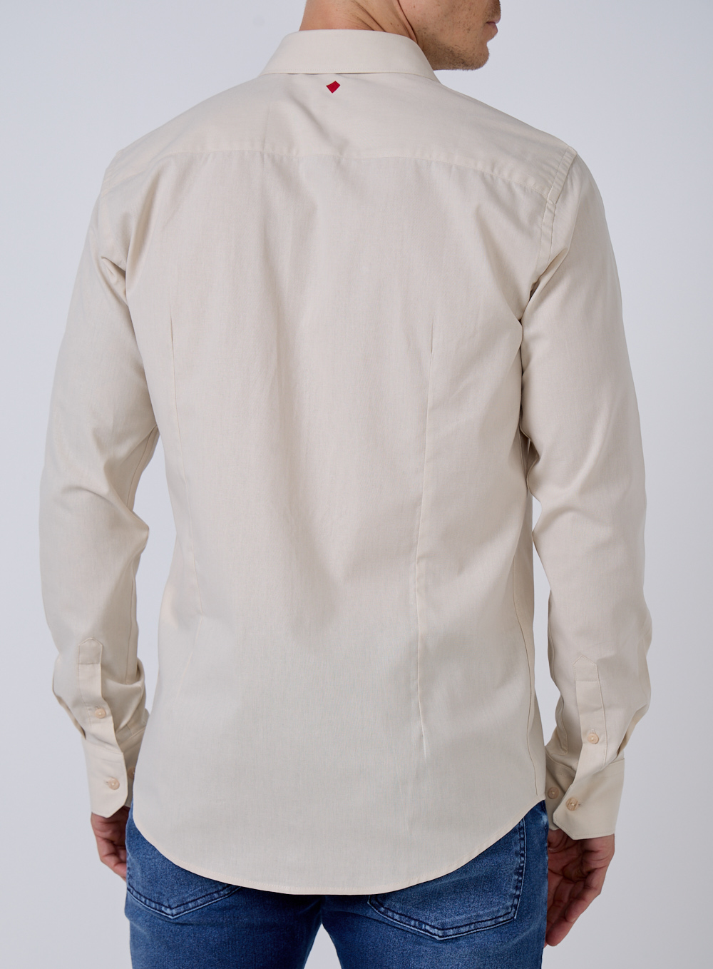 CAMISA SLIM FIT 3 BEGE PILAR